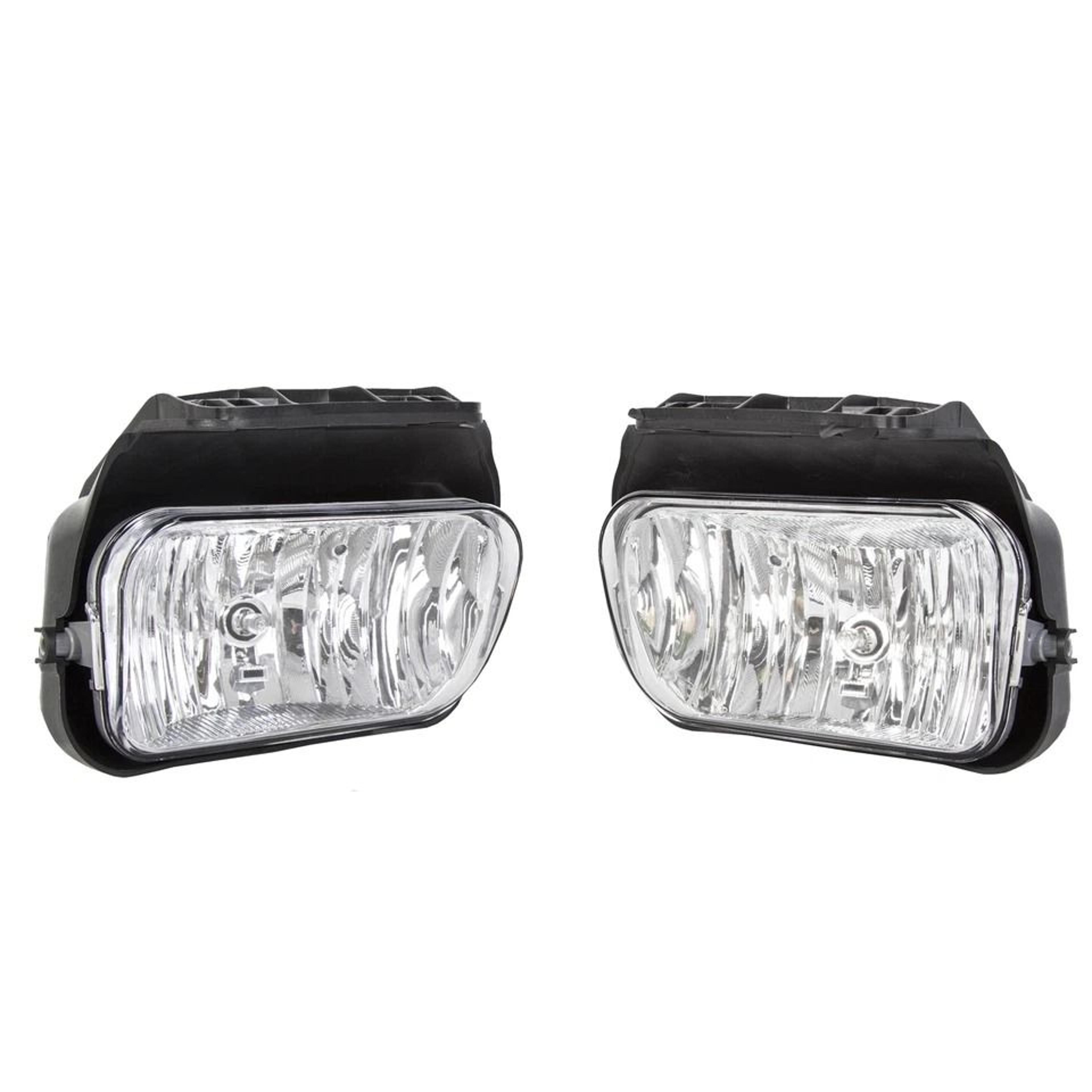 Chevy Silverado Fog Lights Pair Clear Lens Direct Replacement For Avalanche 5
