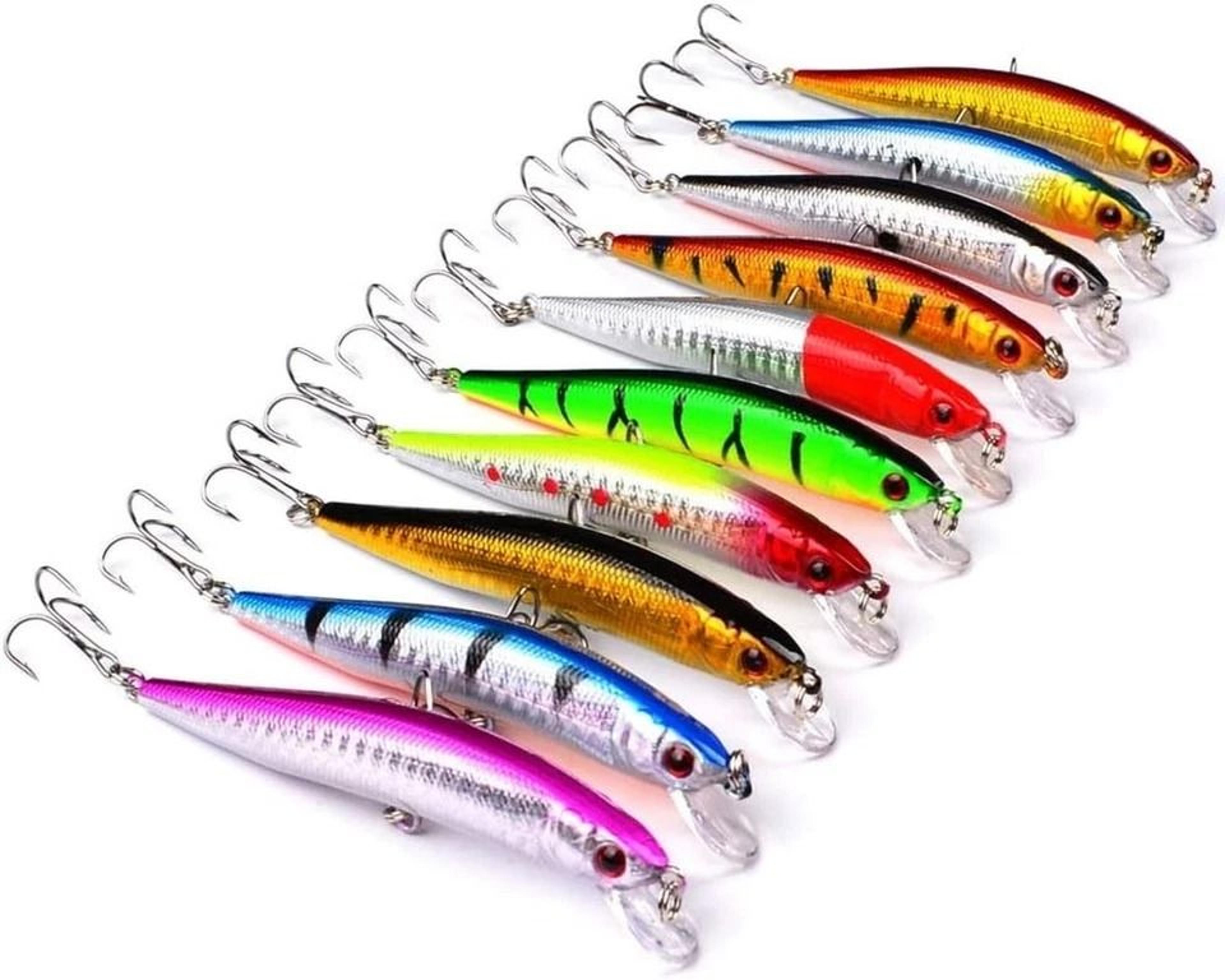 Lot Kinds Of Fishing Lures Crankbaits Hooks Minnow Baits Tackle Crank 12