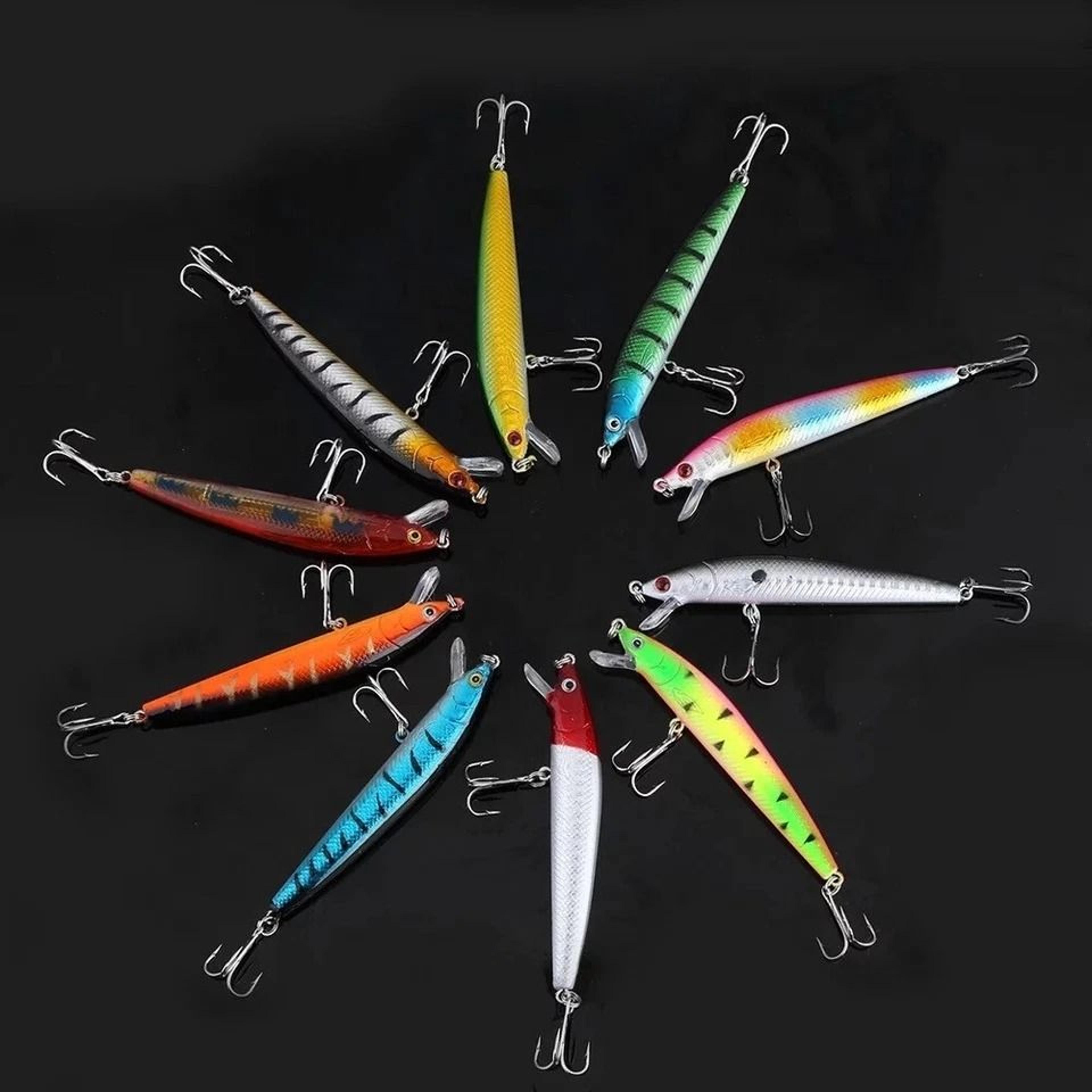 Lot Kinds Of Fishing Lures Crankbaits Hooks Minnow Baits Tackle Crank 13
