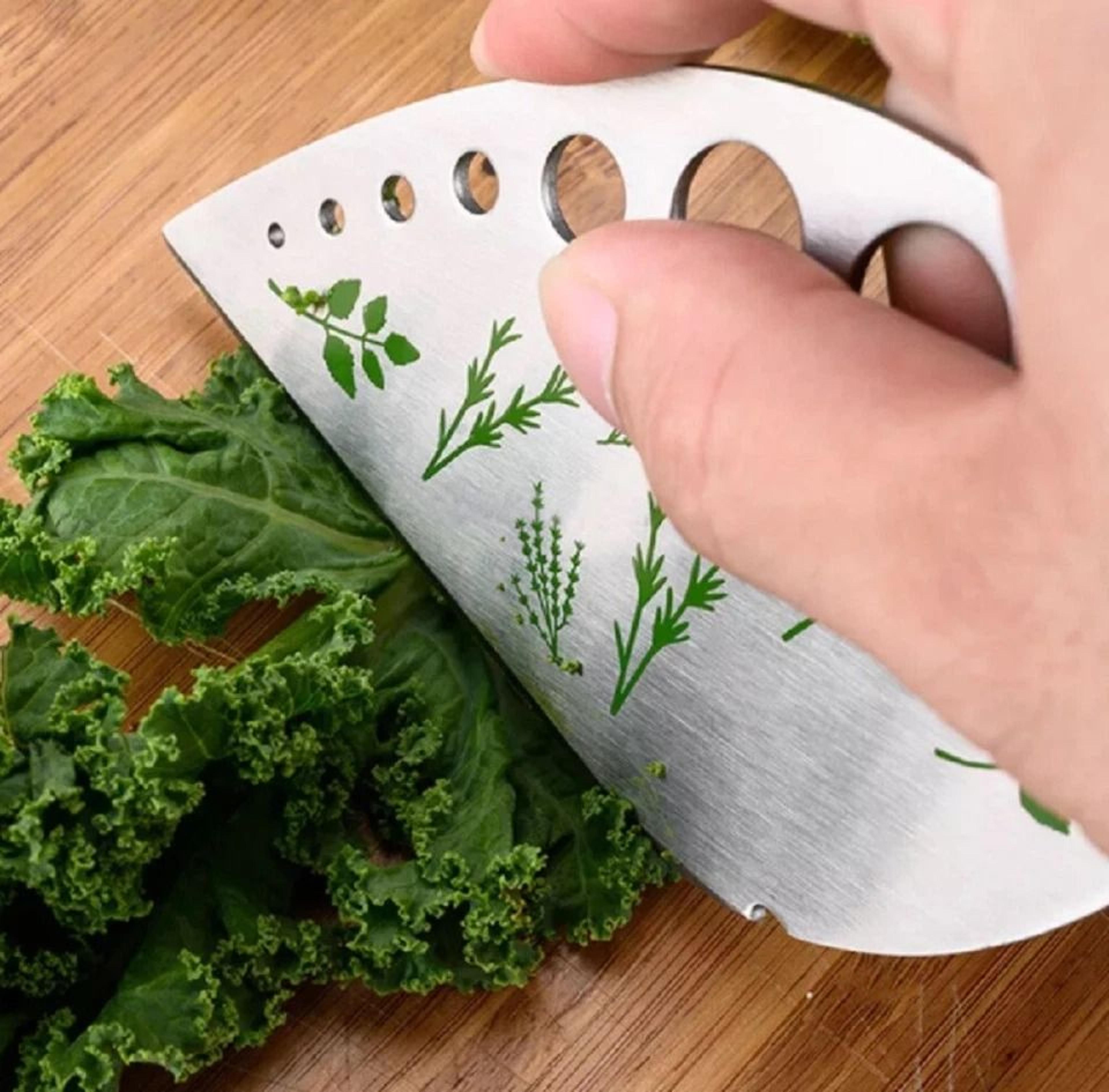 stainless steel herb stripper easy kale & greens stem remover for quick prep