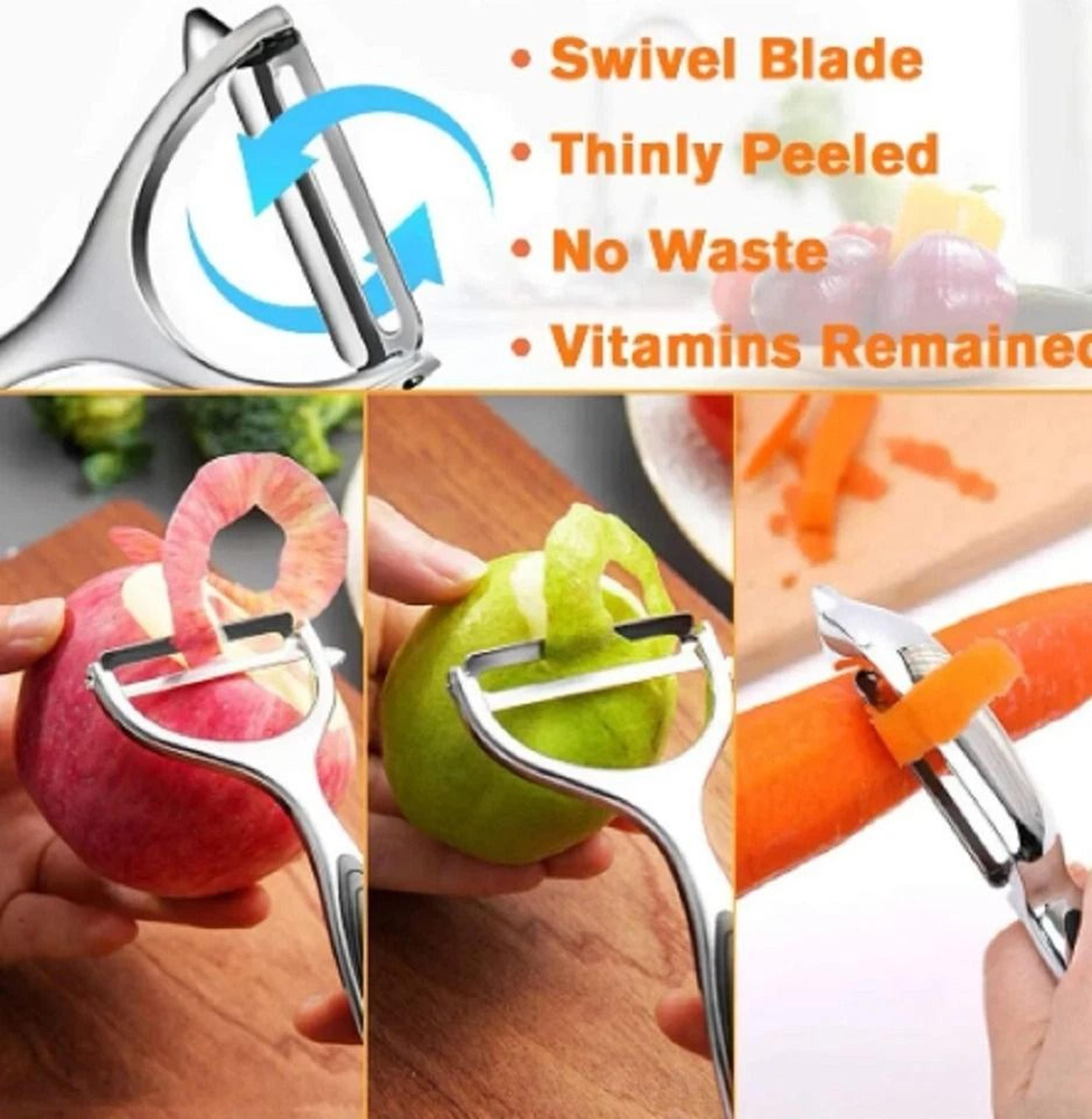 Stainless Steel Vegetable  Fruit Peeler Set With NonSlip Handle Potato  Carrot Peeler 8