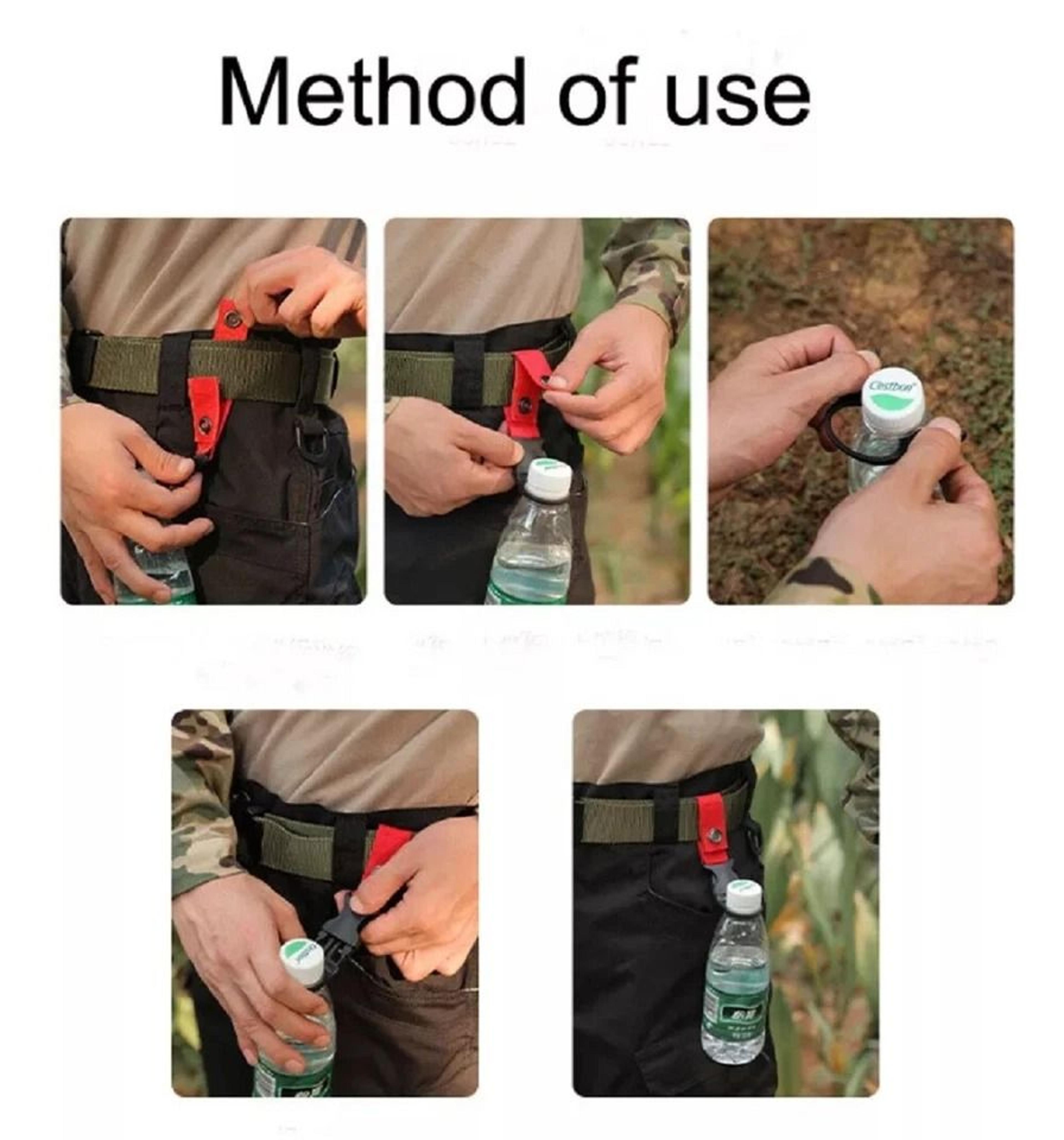Carabiner Water Bottle Holder Clips For Belt  Backpack  Perfect For Travel  Hiking 1