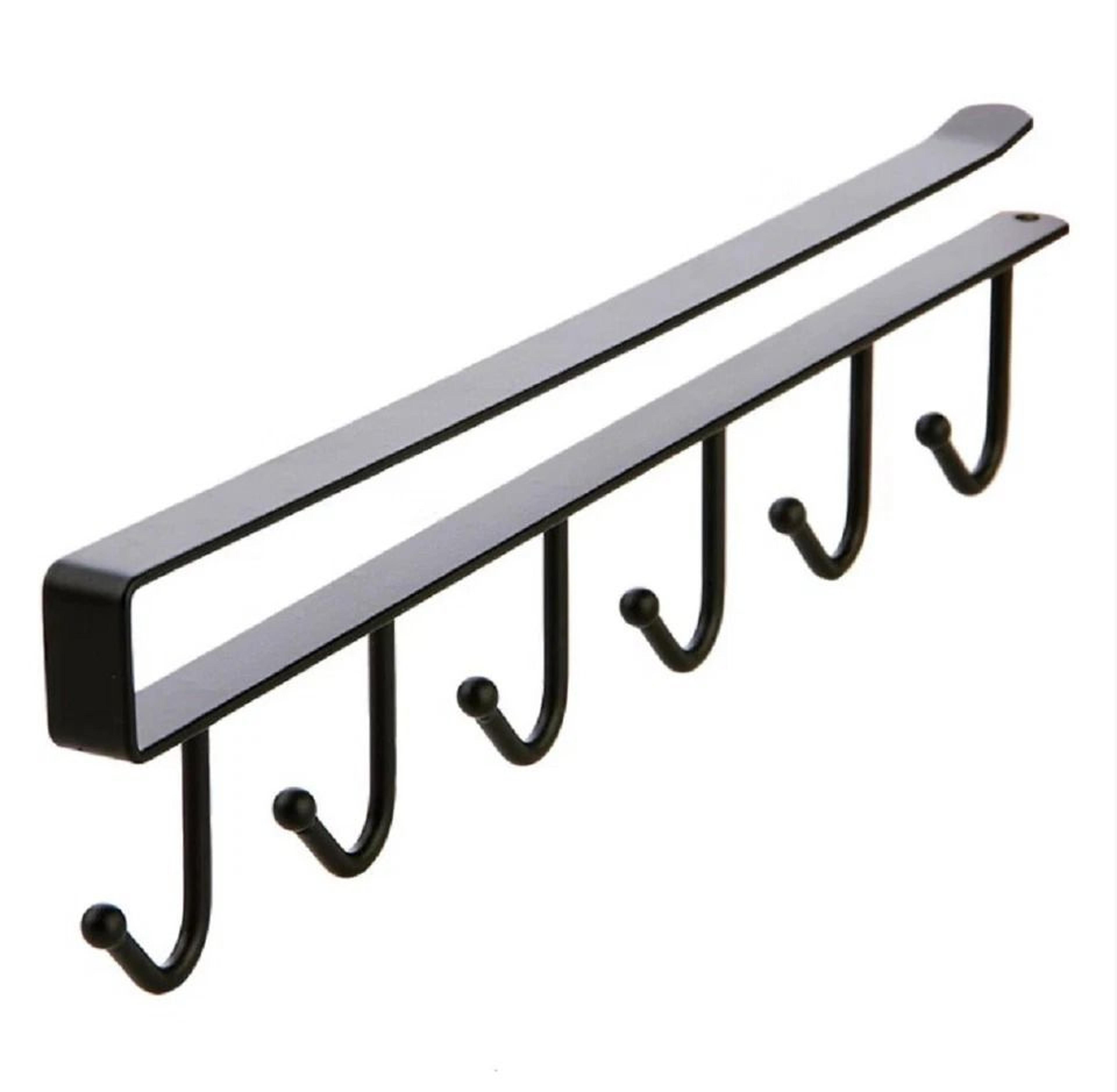 under-shelf mug holder rack kitchen coffee cup storage hooks