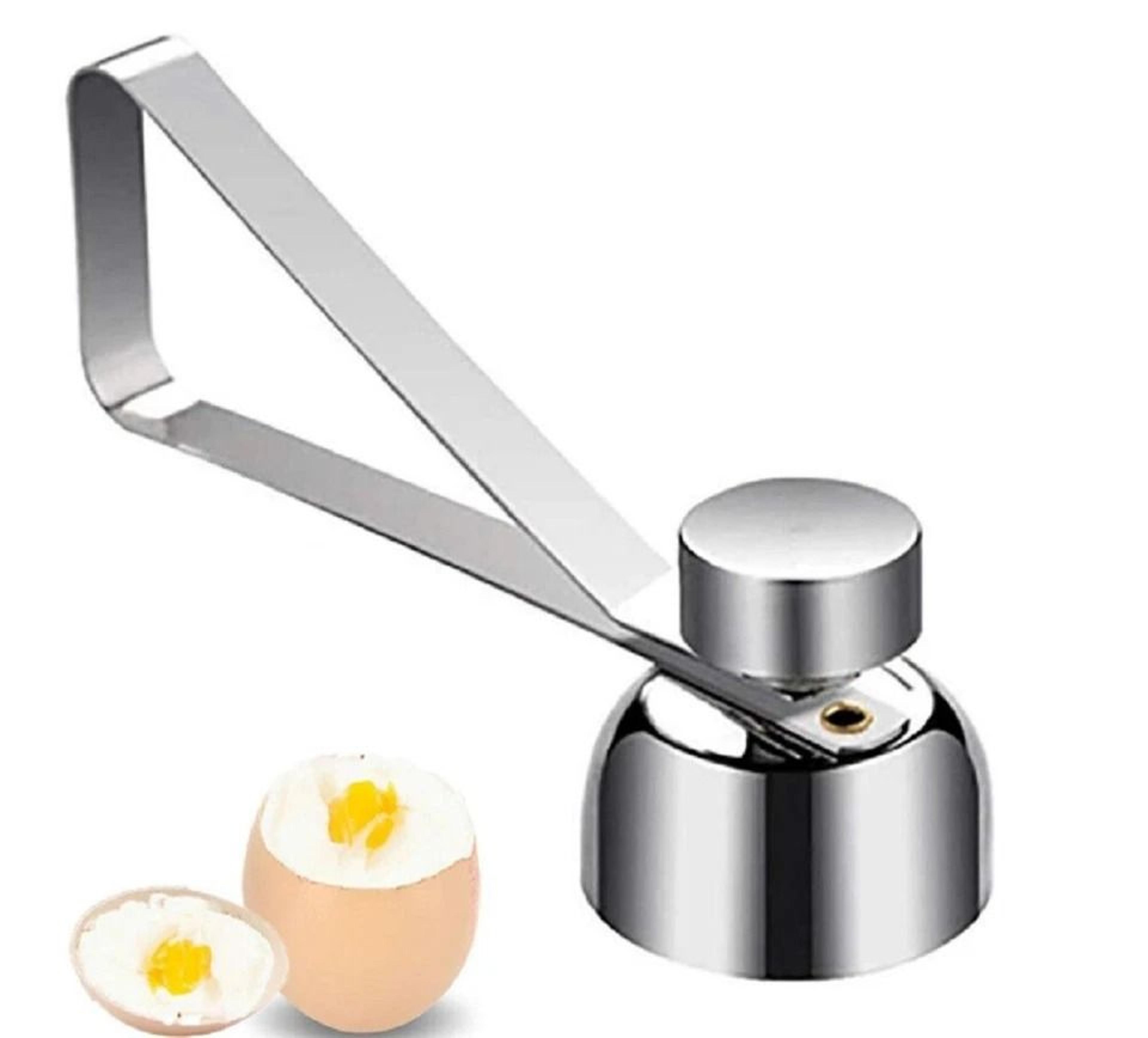 Stainless Steel Egg Topper Shell Cutter Precision Tool For Soft  Hard Boiled Eggs 2