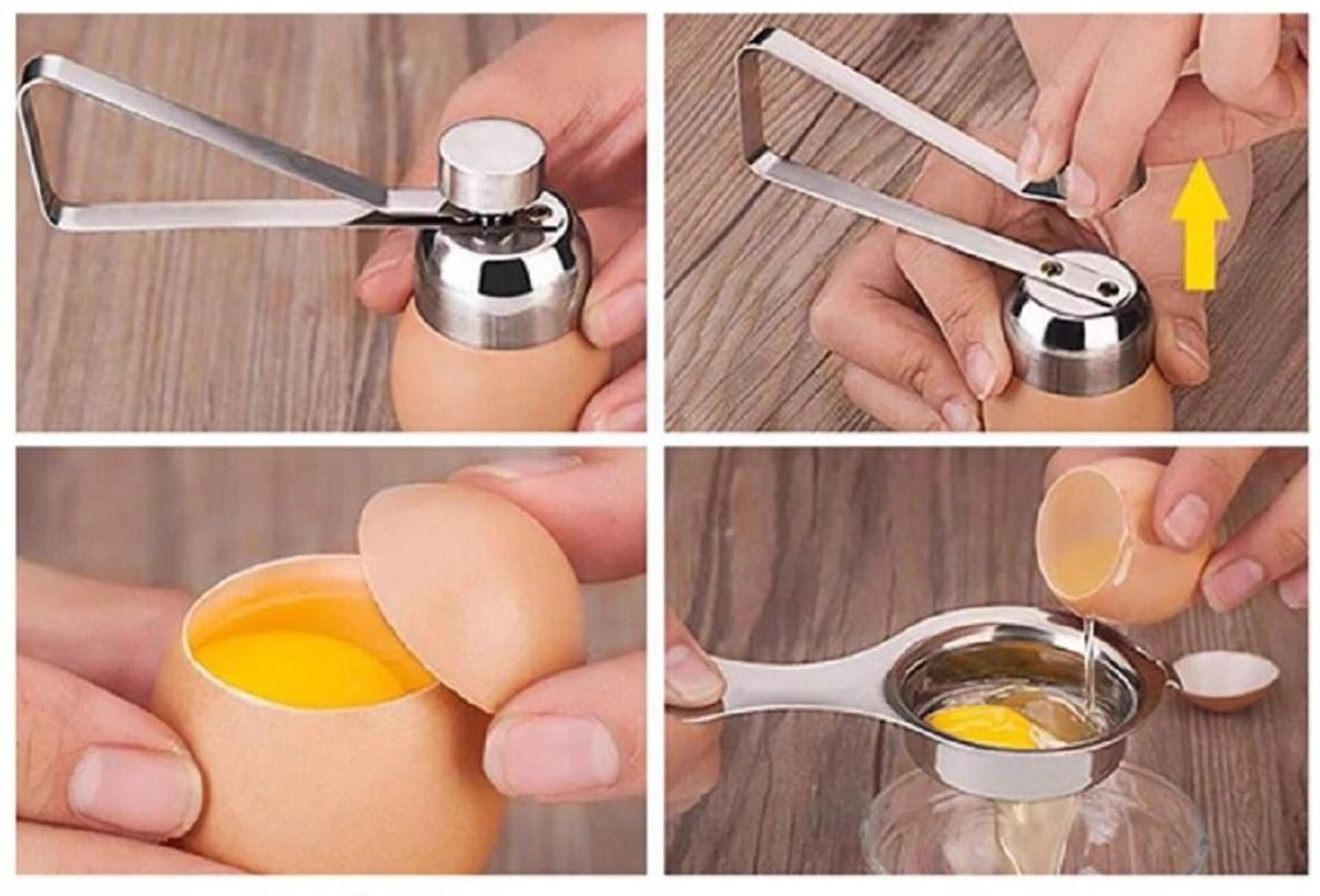 Stainless Steel Egg Topper Shell Cutter Precision Tool For Soft  Hard Boiled Eggs 5