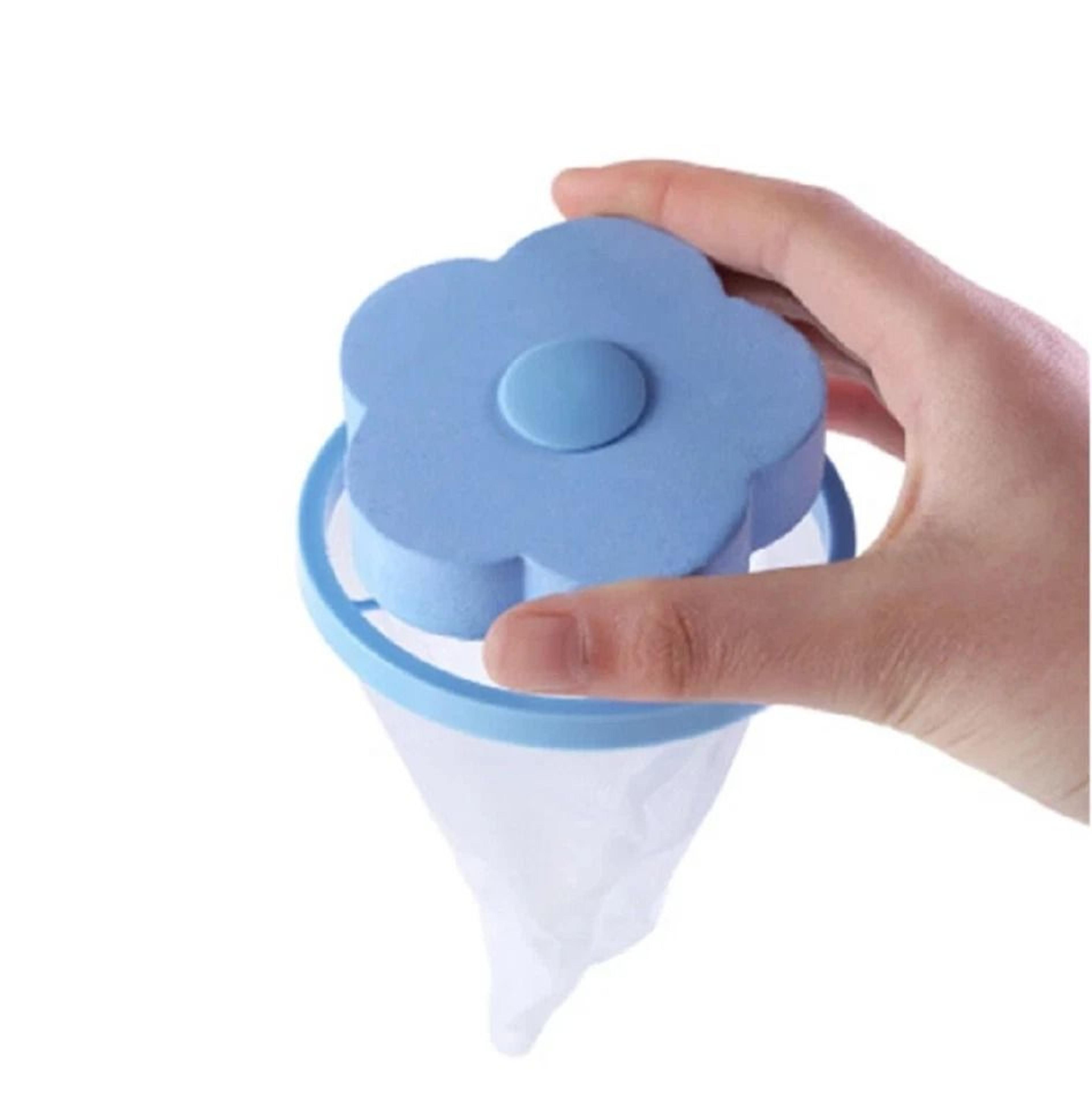 2Pack Laundry Lint And Pet Hair Remover Mesh Bags Reusable Floating Washers For Clothes 4