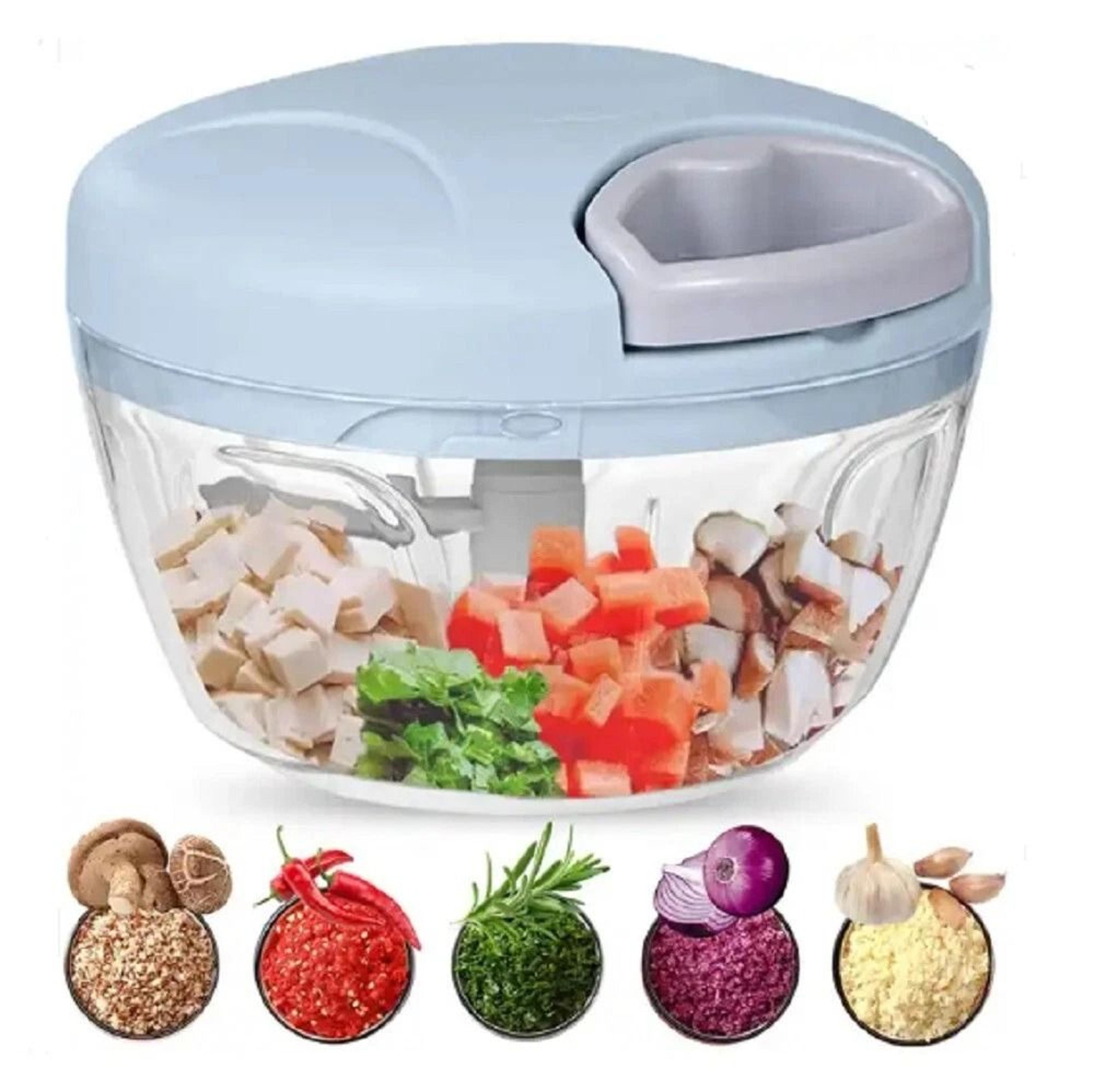 Portable Manual Food Chopper HandPull String Onion Garlic  Vegetable Mincer 7