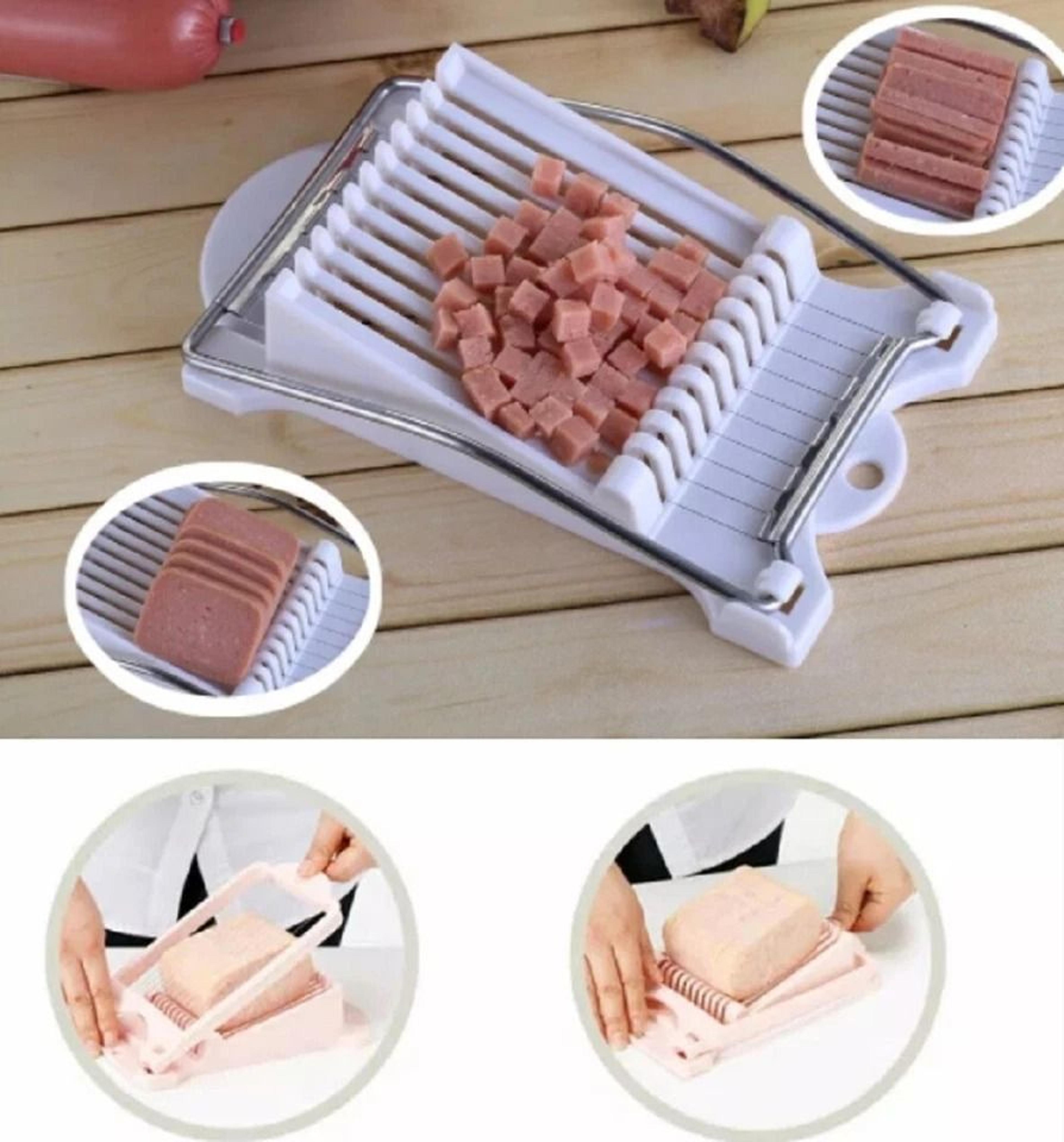 Sosanping Stainless Steel Multipurpose Kitchen Cutter Perfect Luncheon Meat  Egg Slicer 1