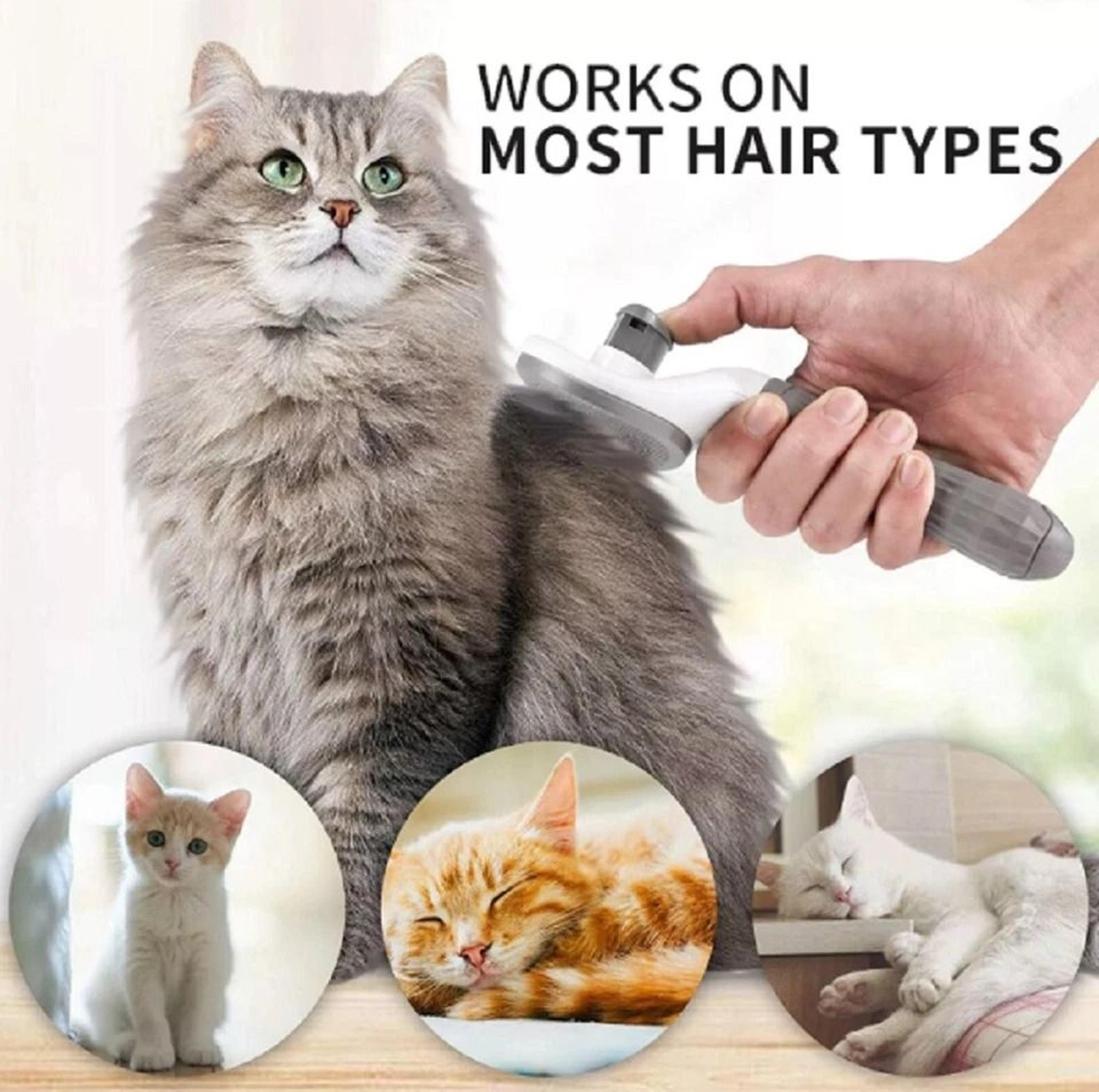 Pet Hair Remover Brush SelfCleaning Deshedding Comb For Dogs  Cats Grooming Tool For Shedding Contr 3