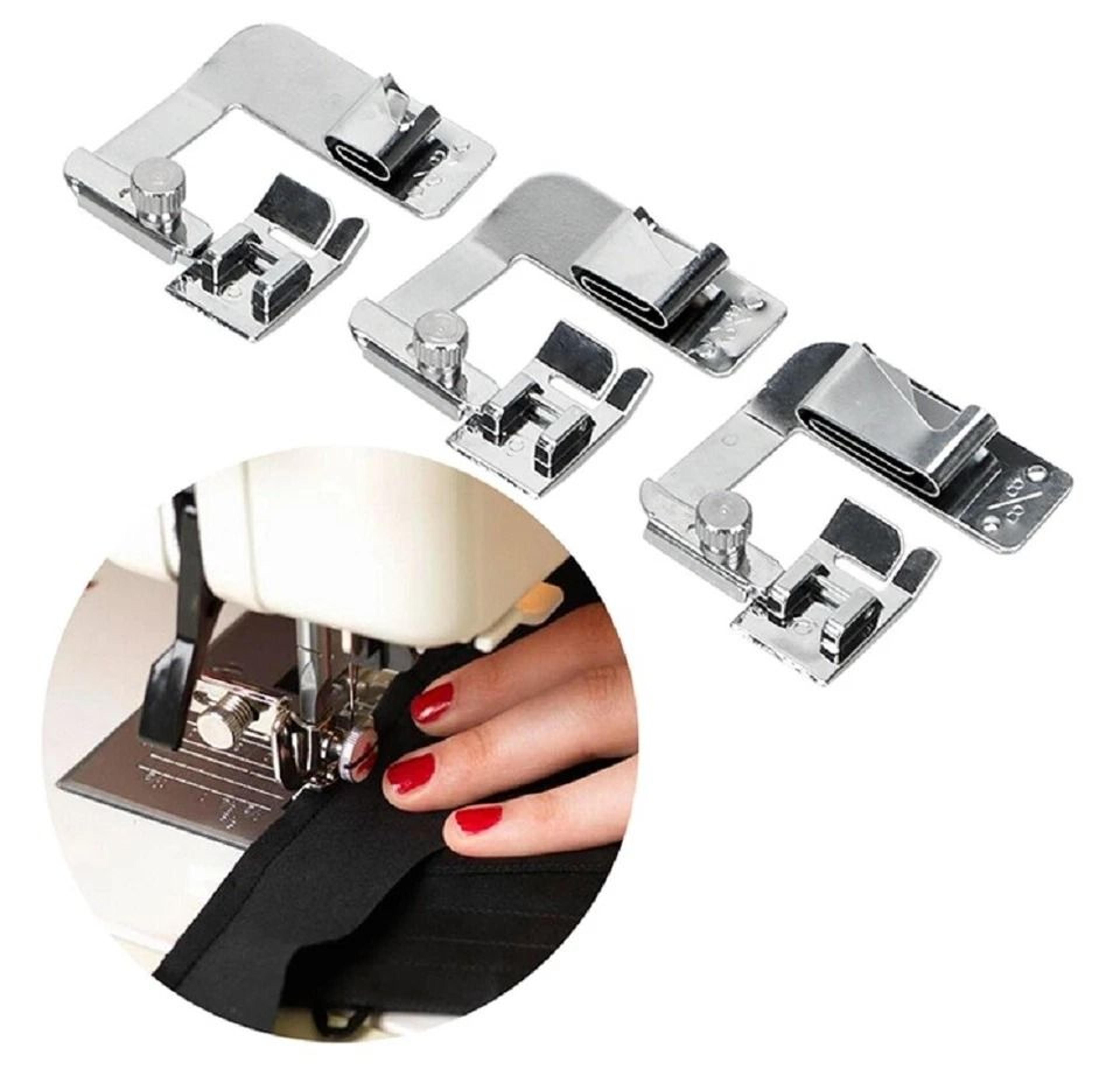 rolled hem presser foot set for brother & singer domestic sewing machines