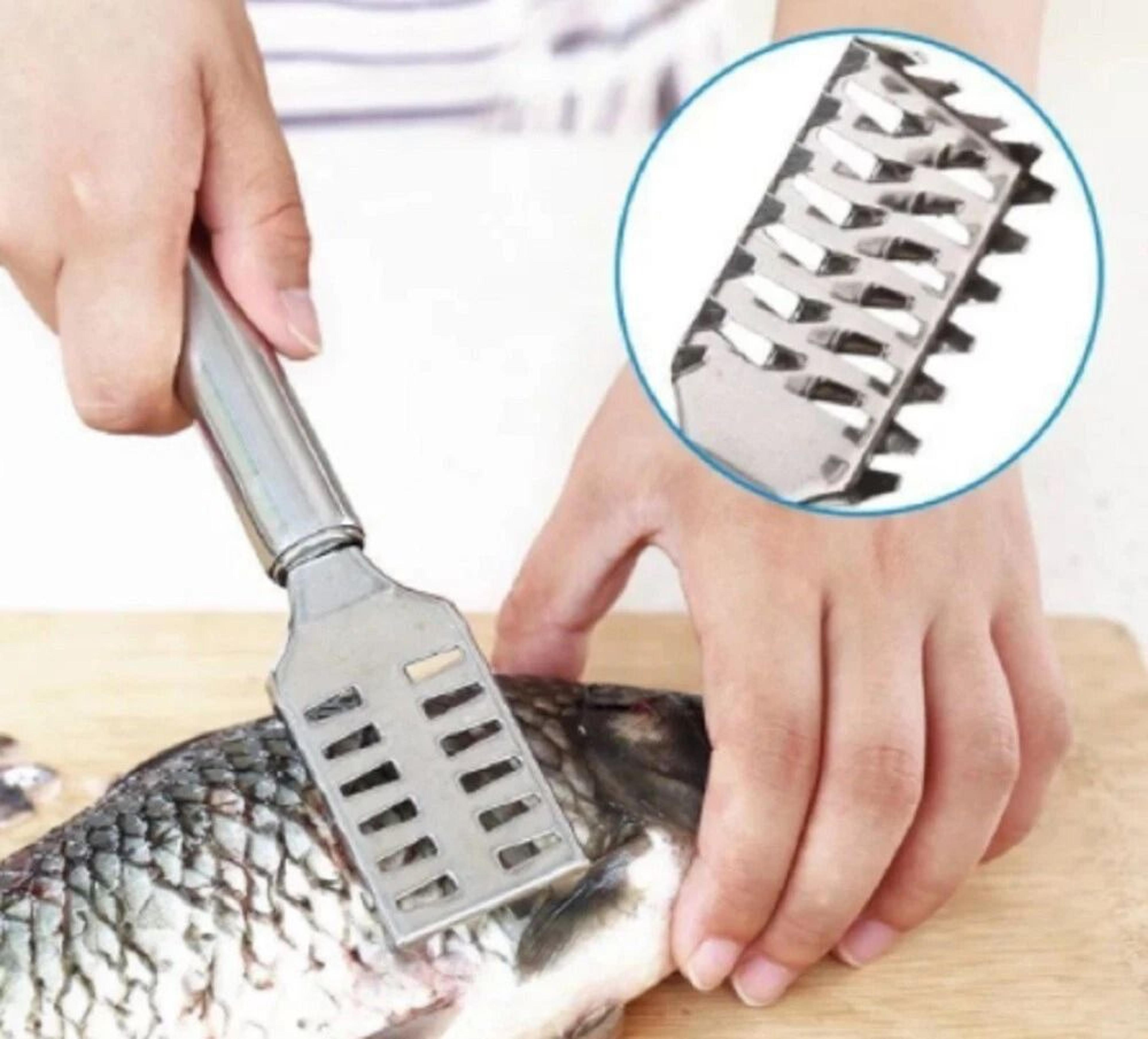 stainless steel fish scaler brush fish scale scraper tool for seafood cleaning