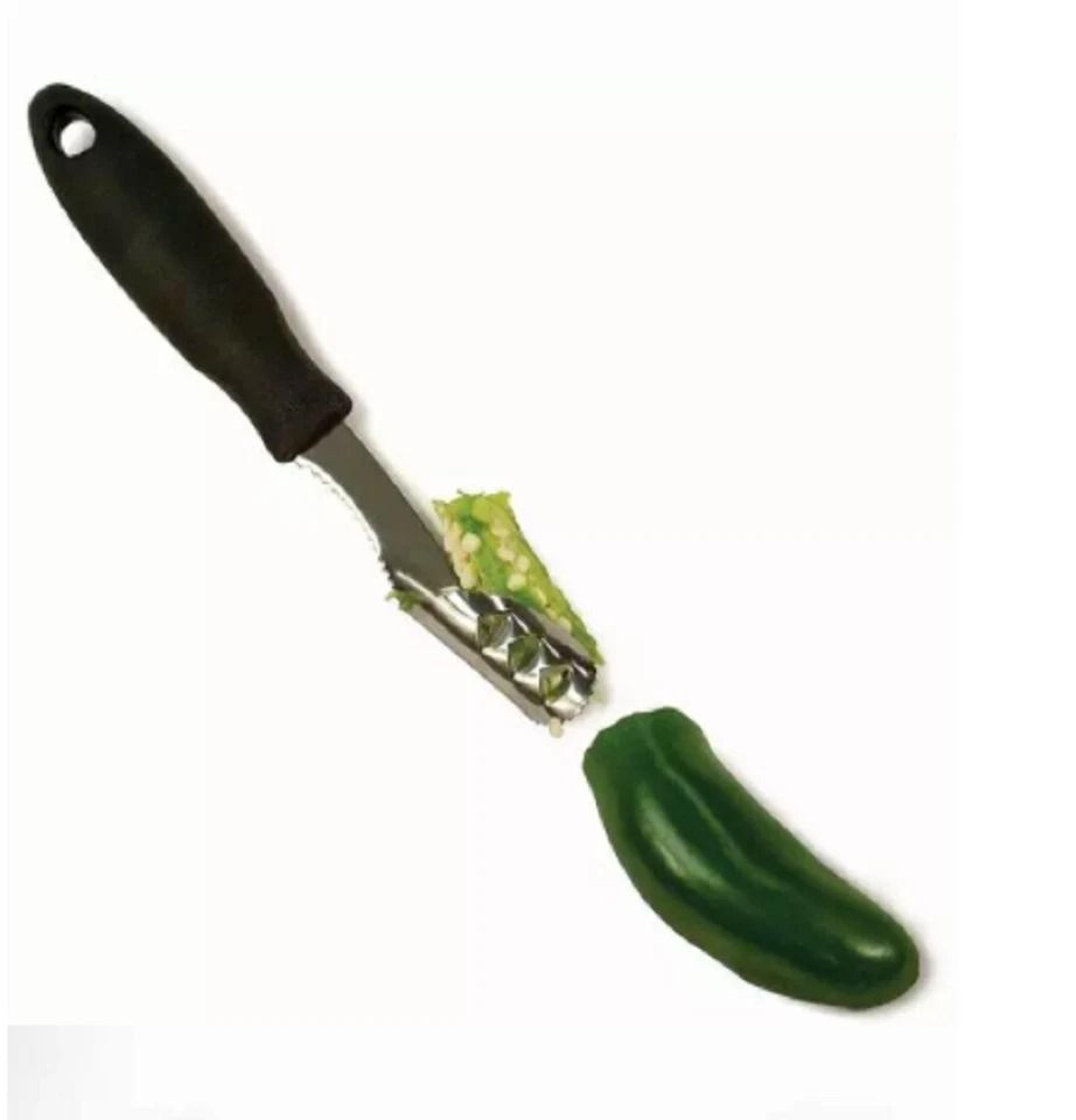 Stainless Steel Corer And Cutter Pepper Seed Remover Kitchen Prep Tool 3