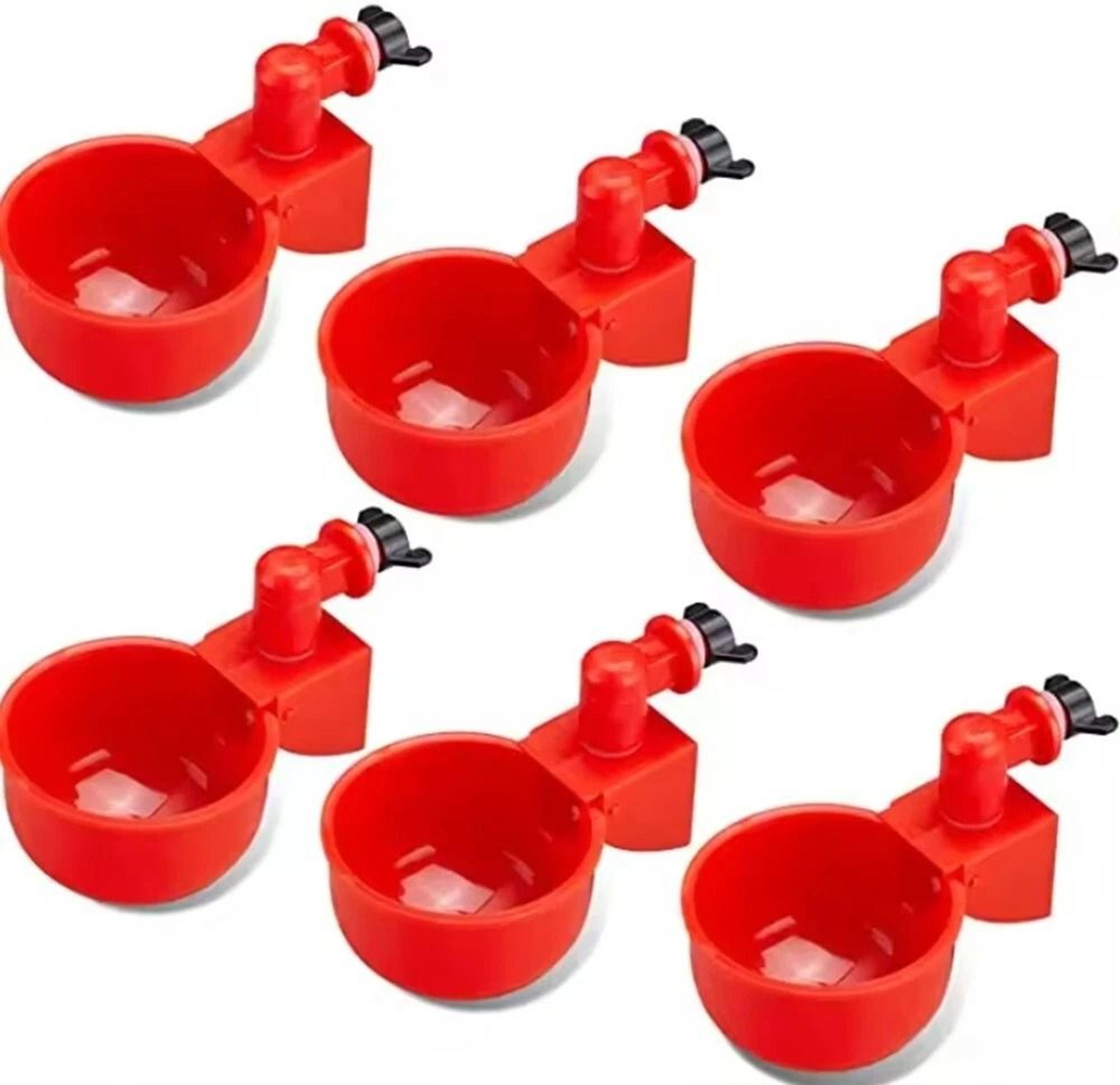automatic chicken waterer cups for coop diy poultry drinking system