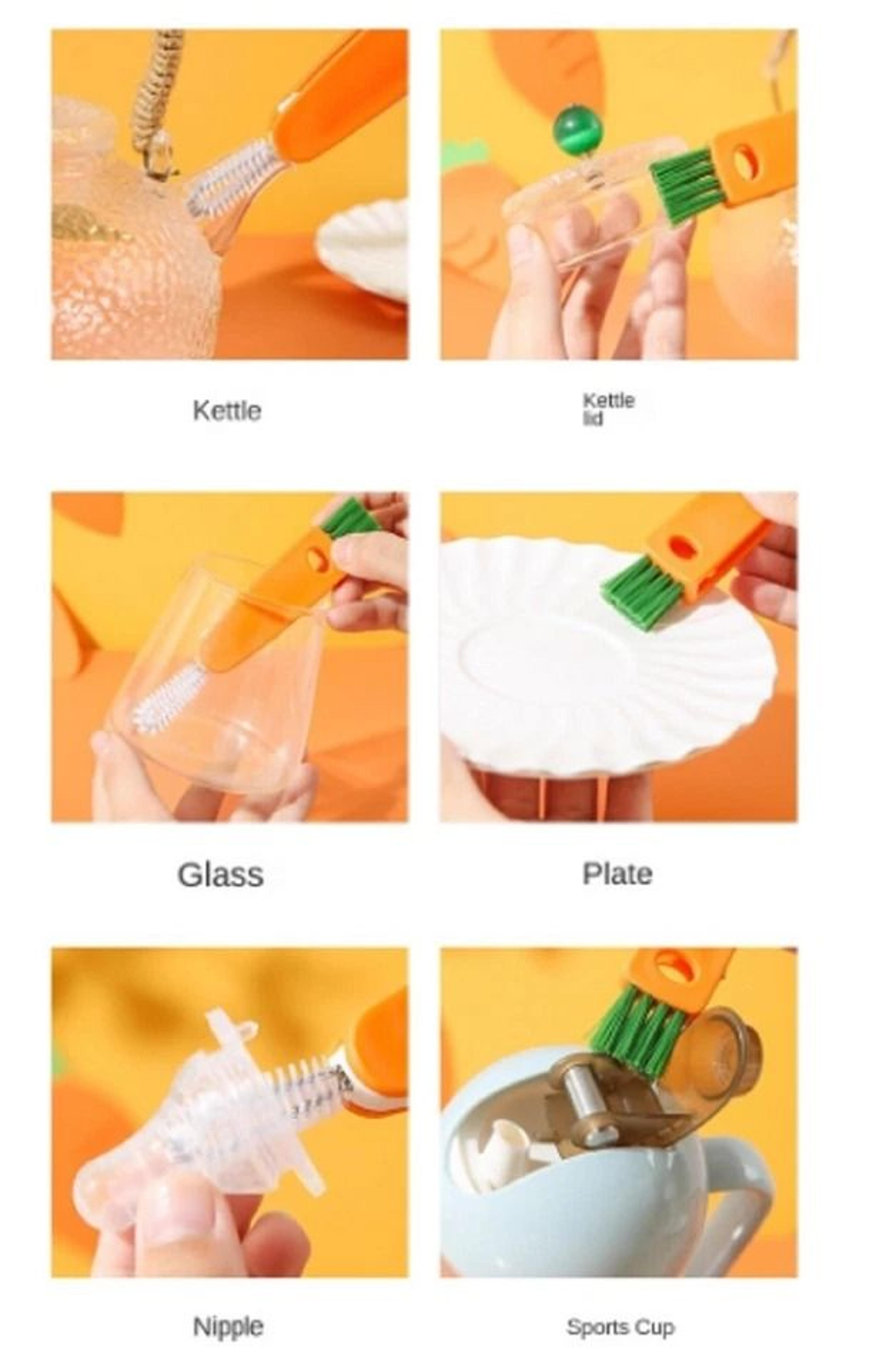 Bottle Cap Cleaner Brush For Lids Straws And Reusable Cups 5