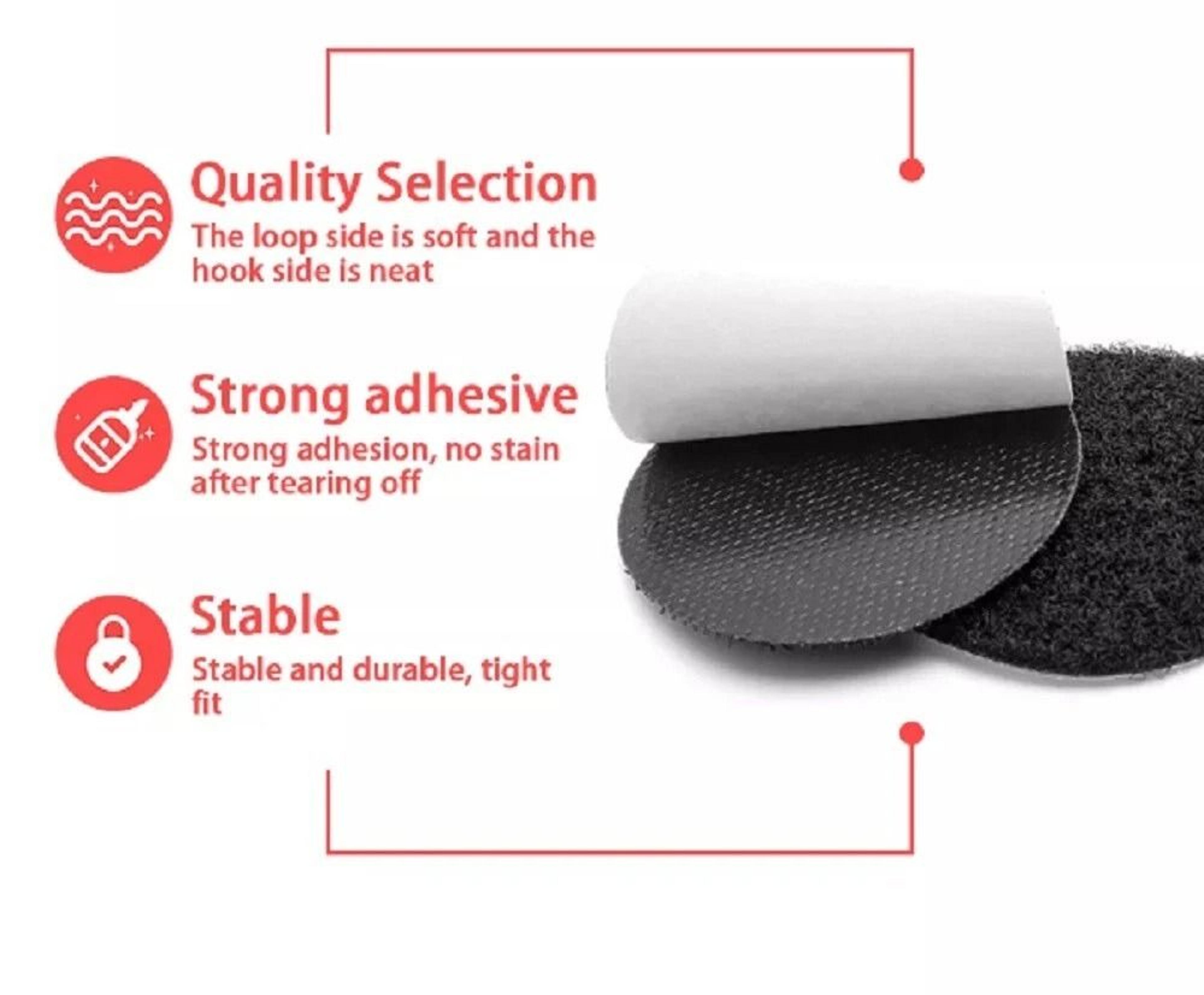 Self Adhesive Hook And Loop Strips Sticky Back Nylon Fastener Set 9