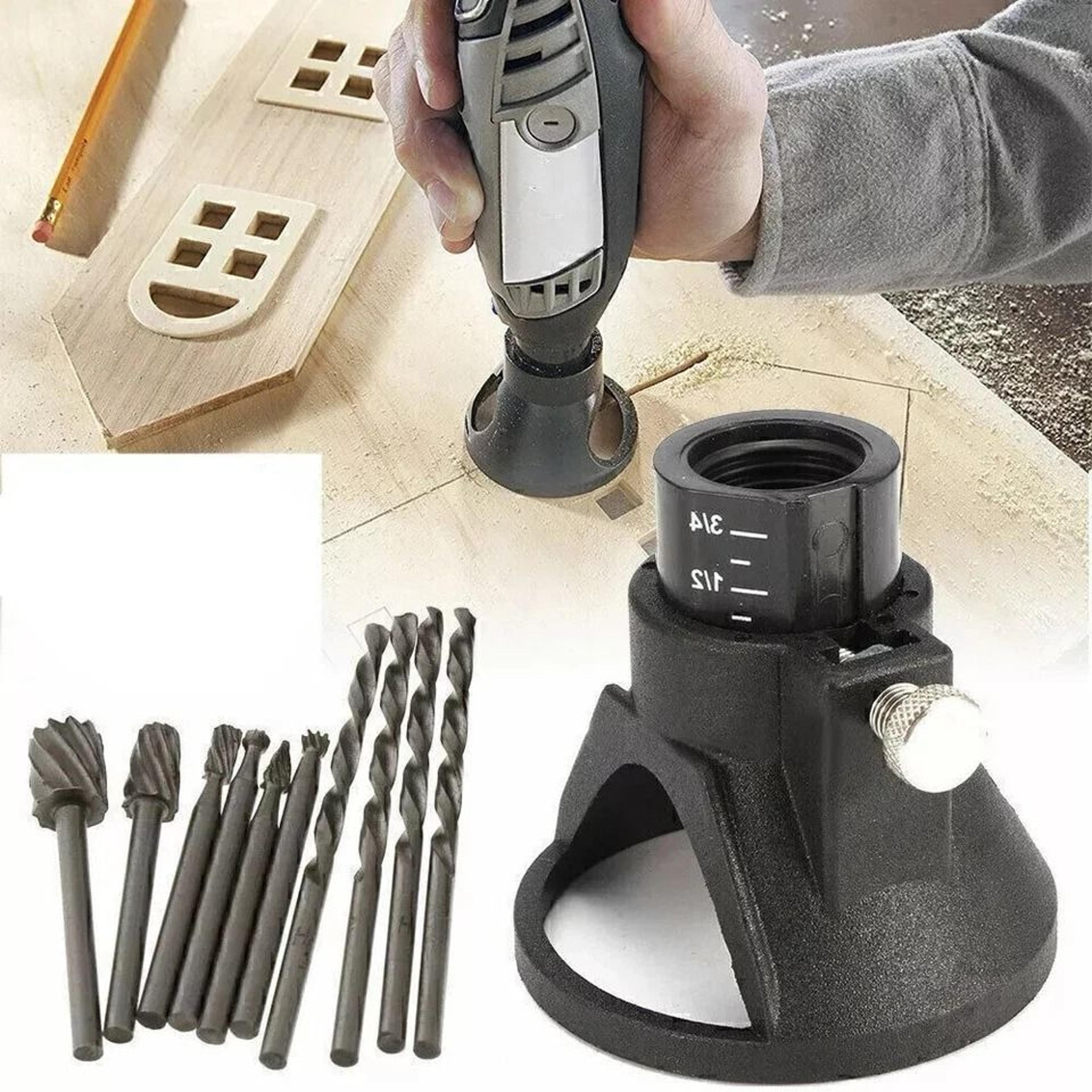 Dremel Rotary Tool Cutting Guide Kit With Router Bits Set And Drill Bits 3