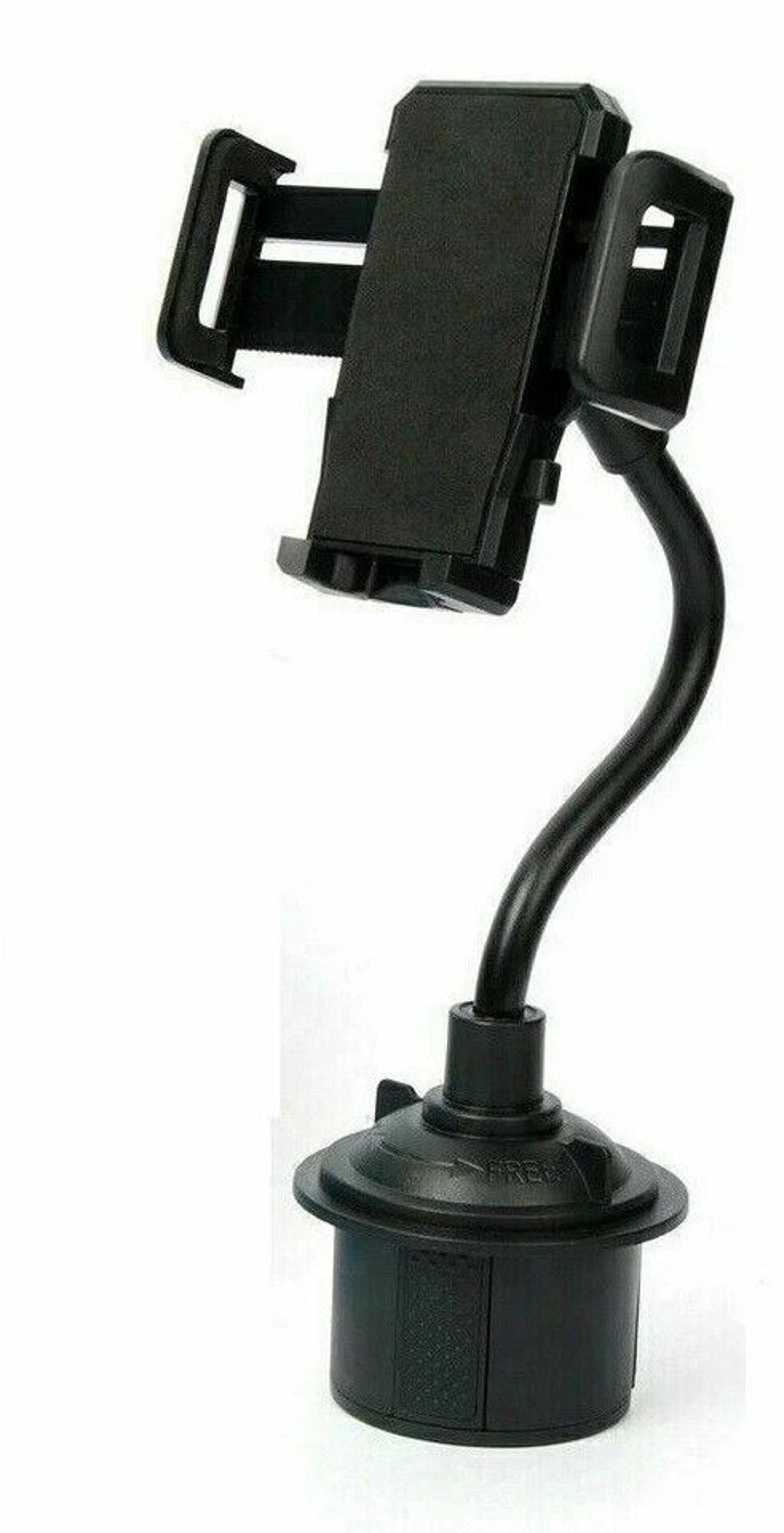 universal cup holder phone mount with adjustable gooseneck for hands free driving