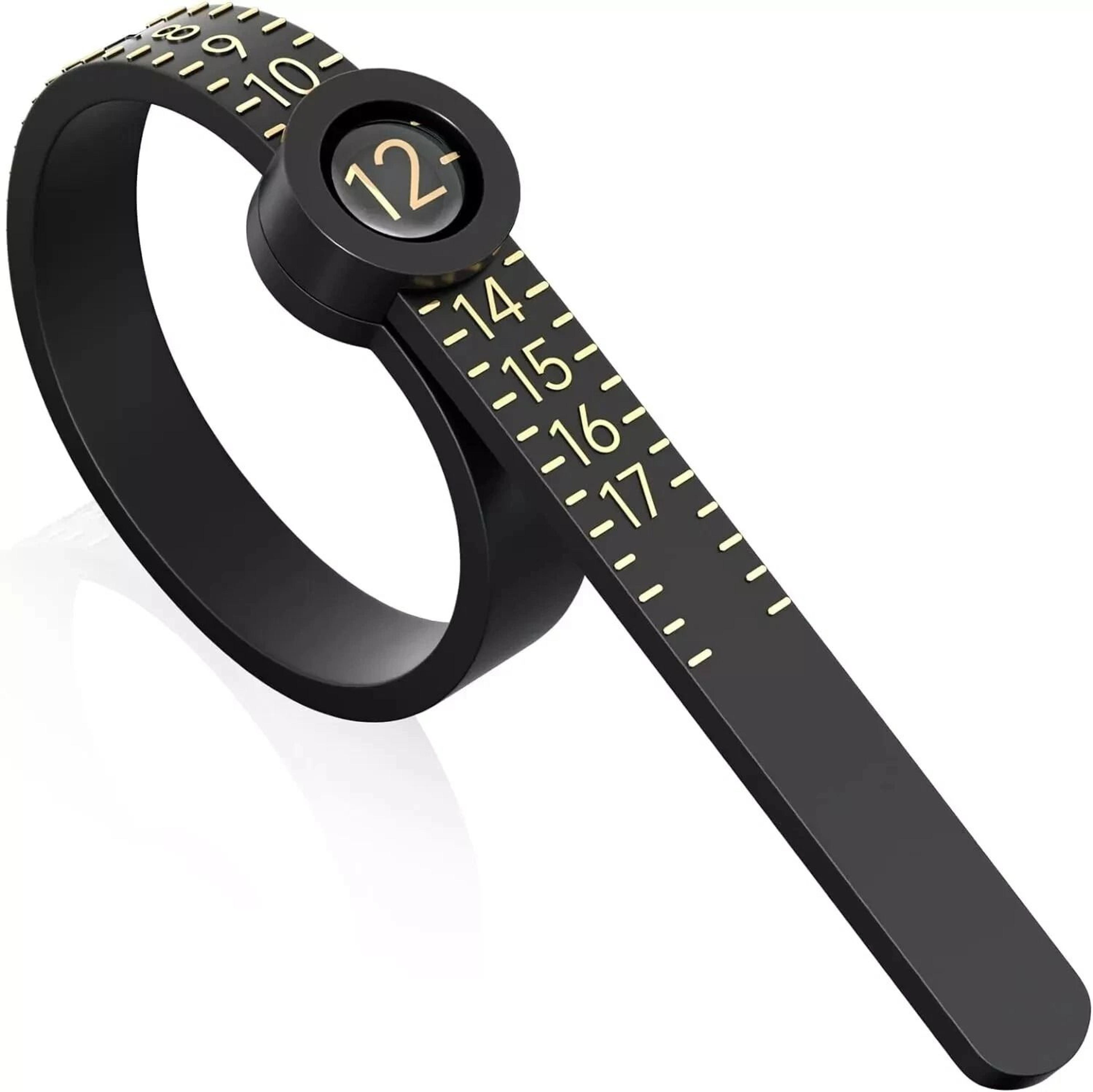 magnifying ring sizer measuring tool reusable finger size gauge for easy jewelry fit