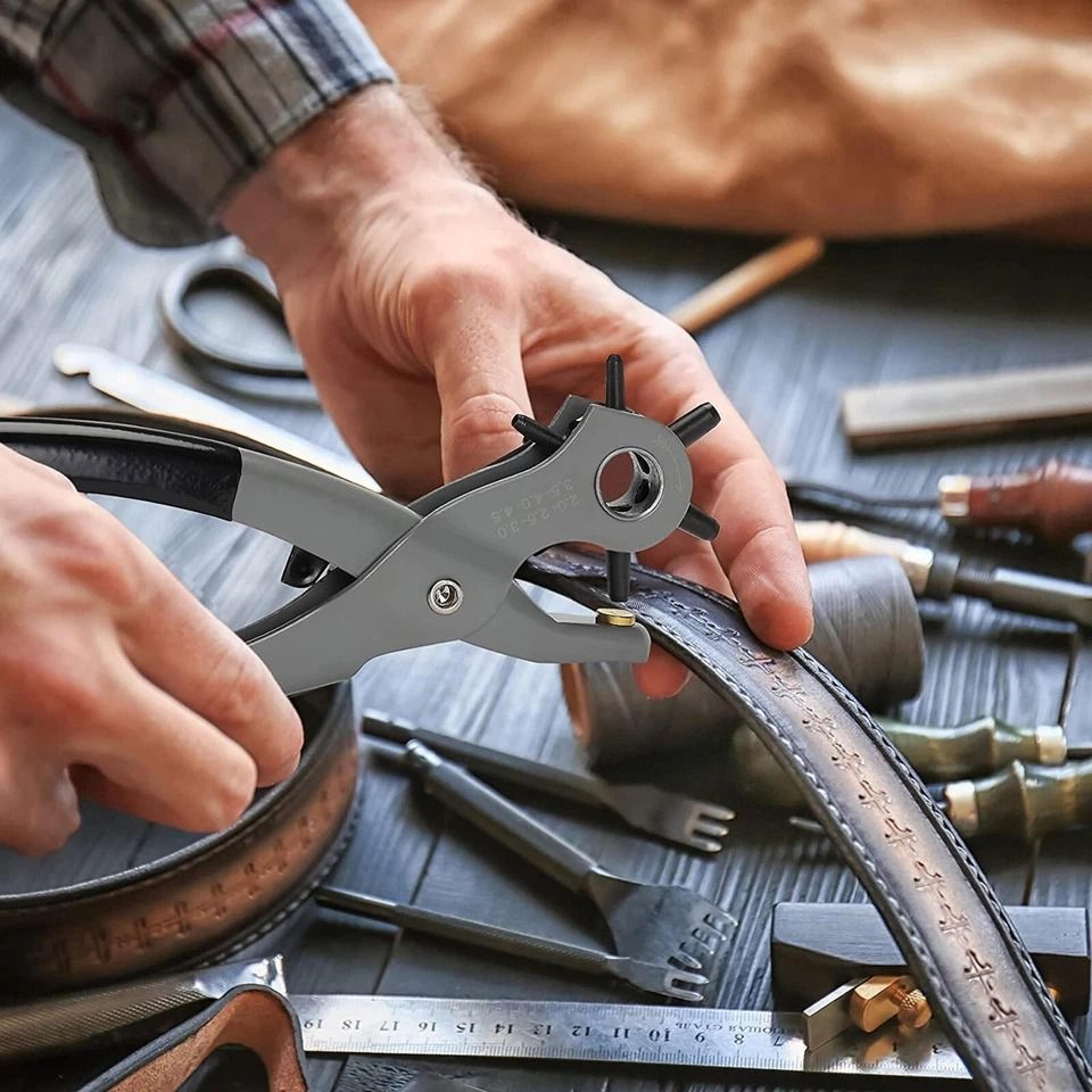 heavy duty leather hole punch pliers punch sizes for precision belt holes and more