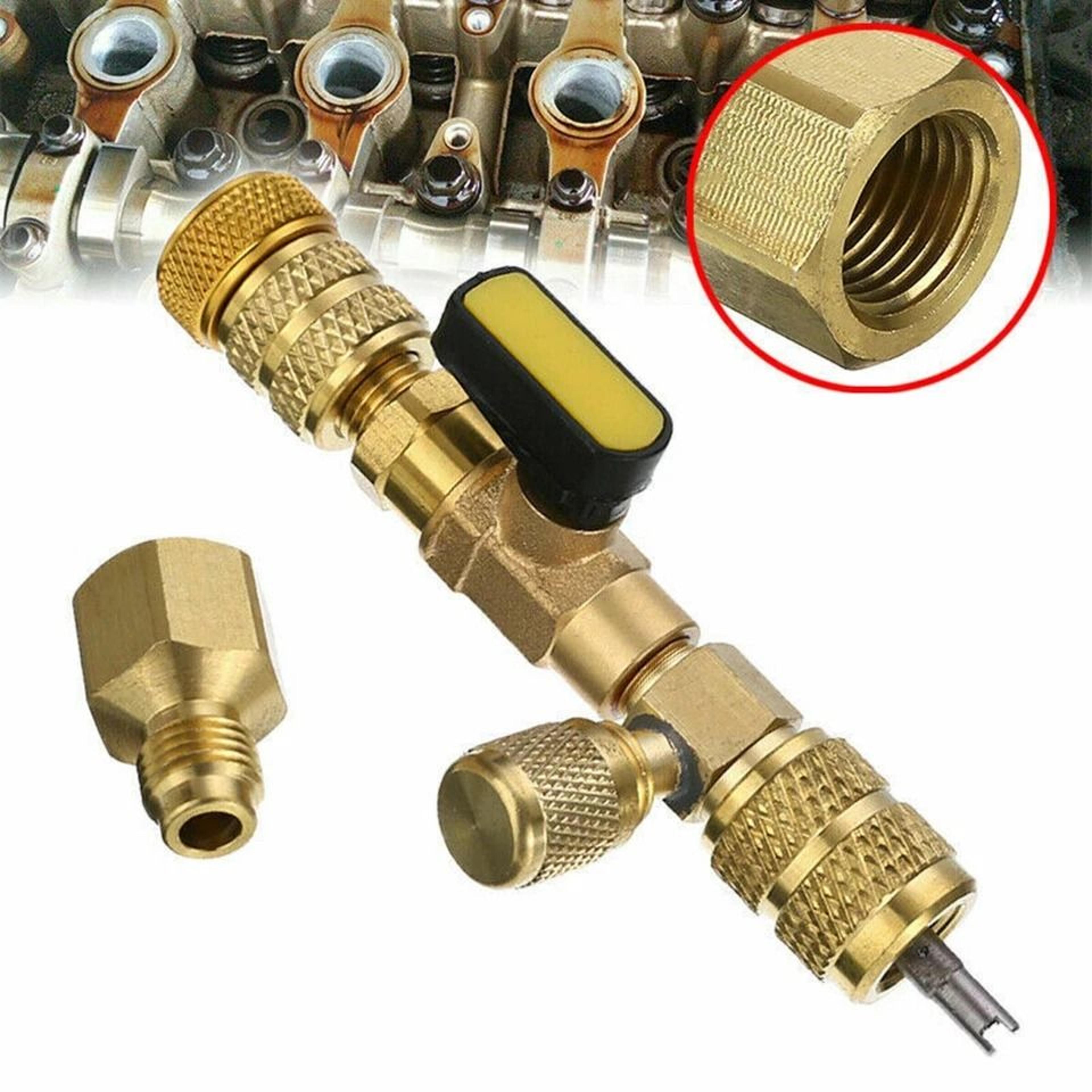 brass hvac valve core remover tool with and port installer