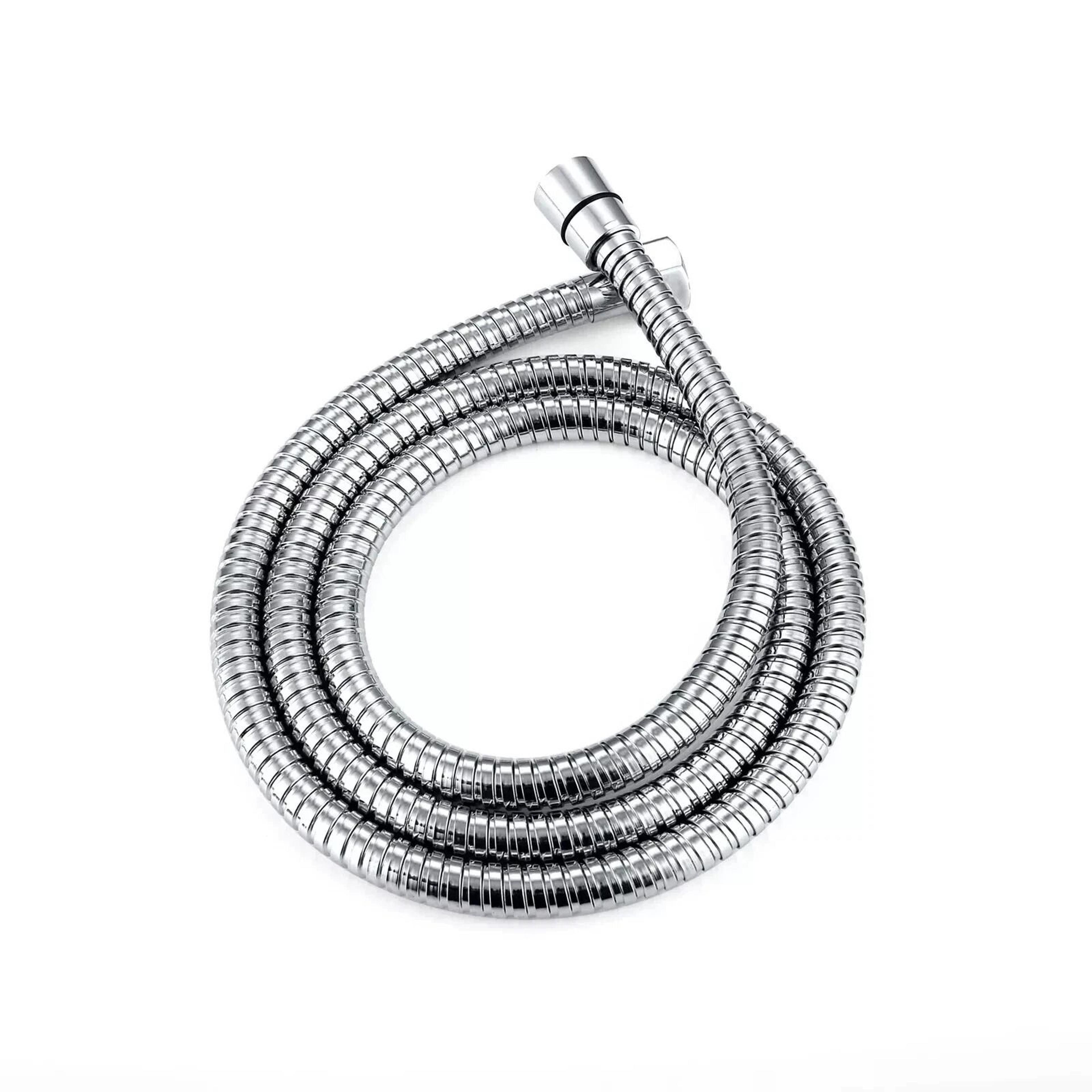 stainless steel handheld shower hose universal replacement for rv or home