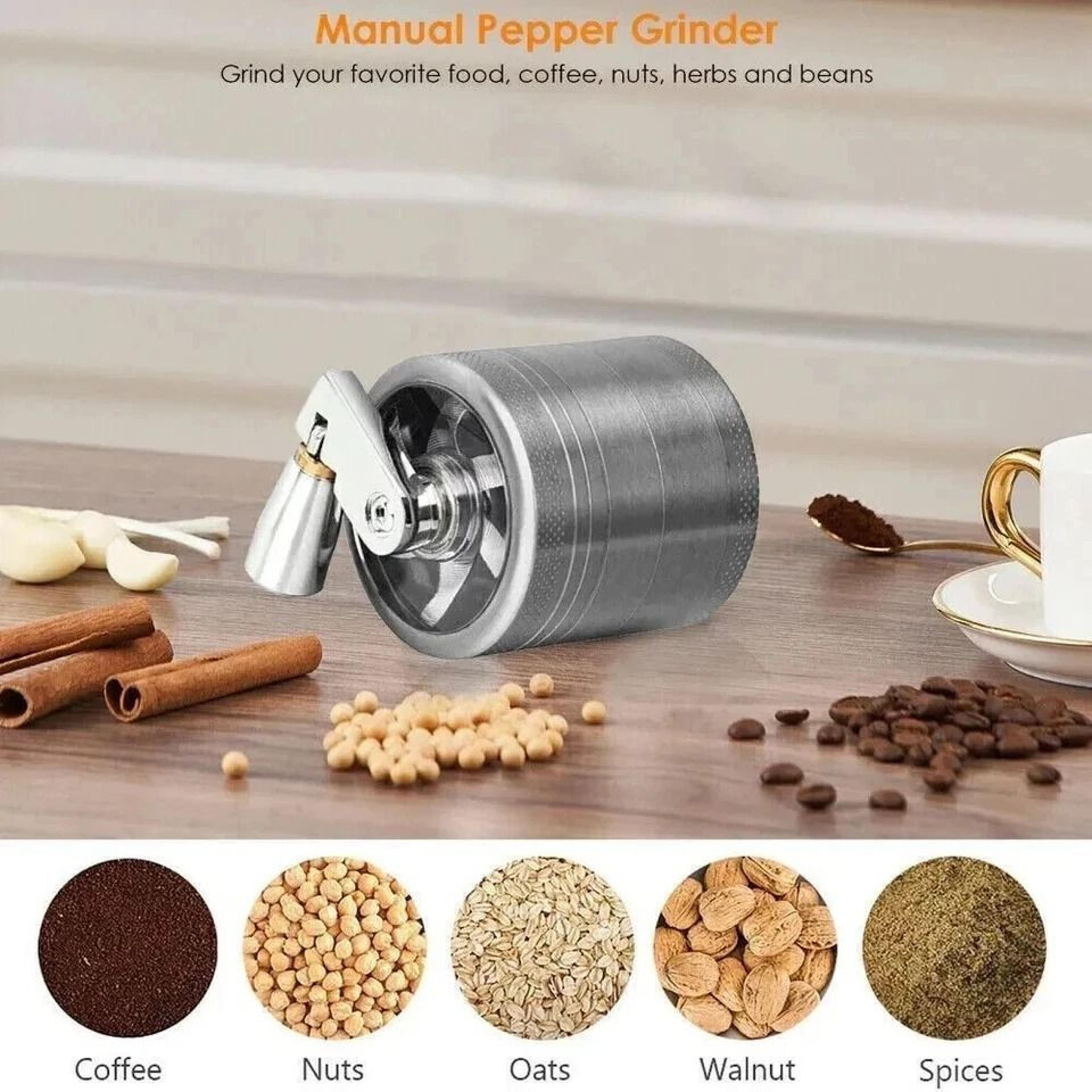 Herb Tobacco Grinder Herbal Metal Spice Crusher With Handle For Smoke  Herbs 5