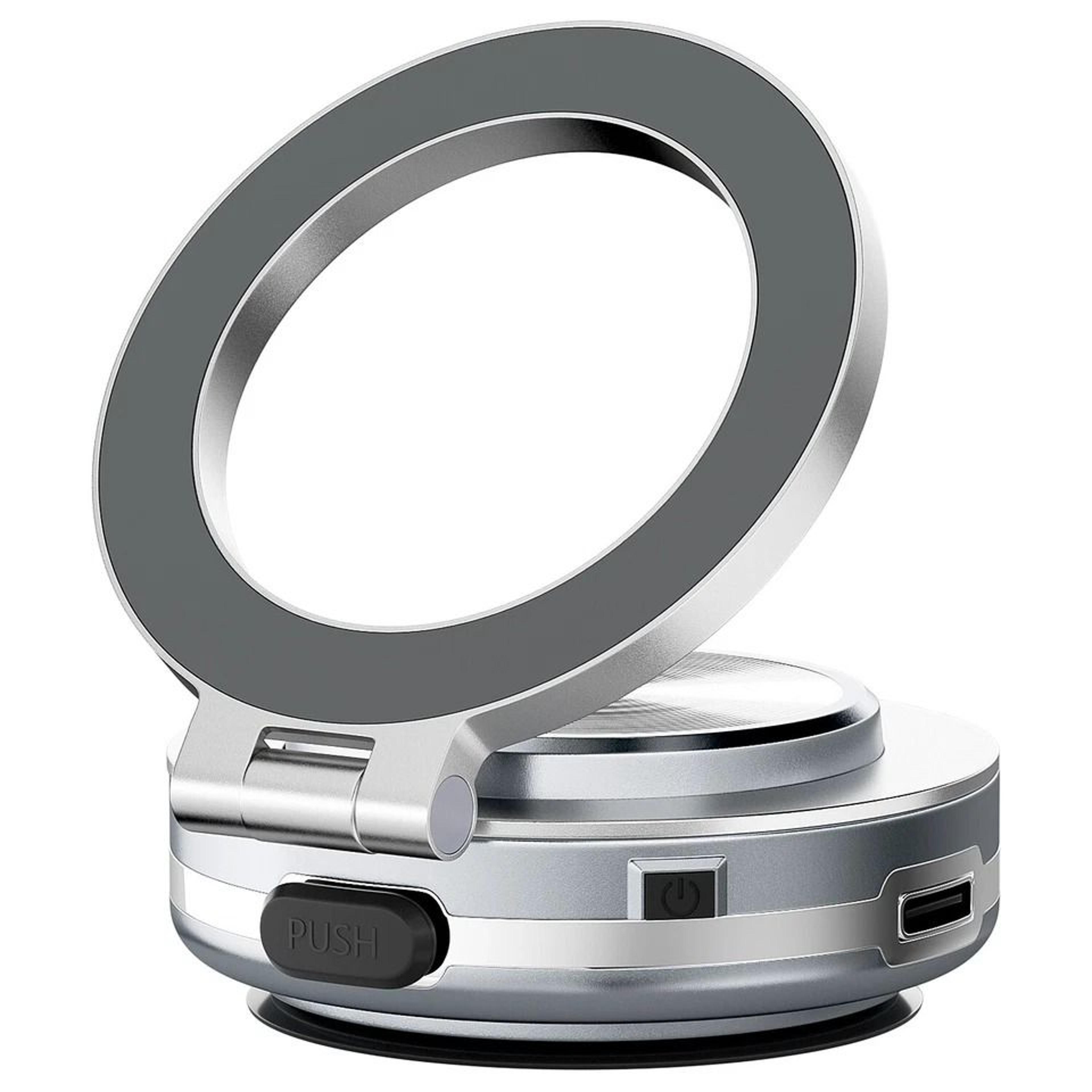 rotating vacuum magnetic car phone mount with strong suction cup