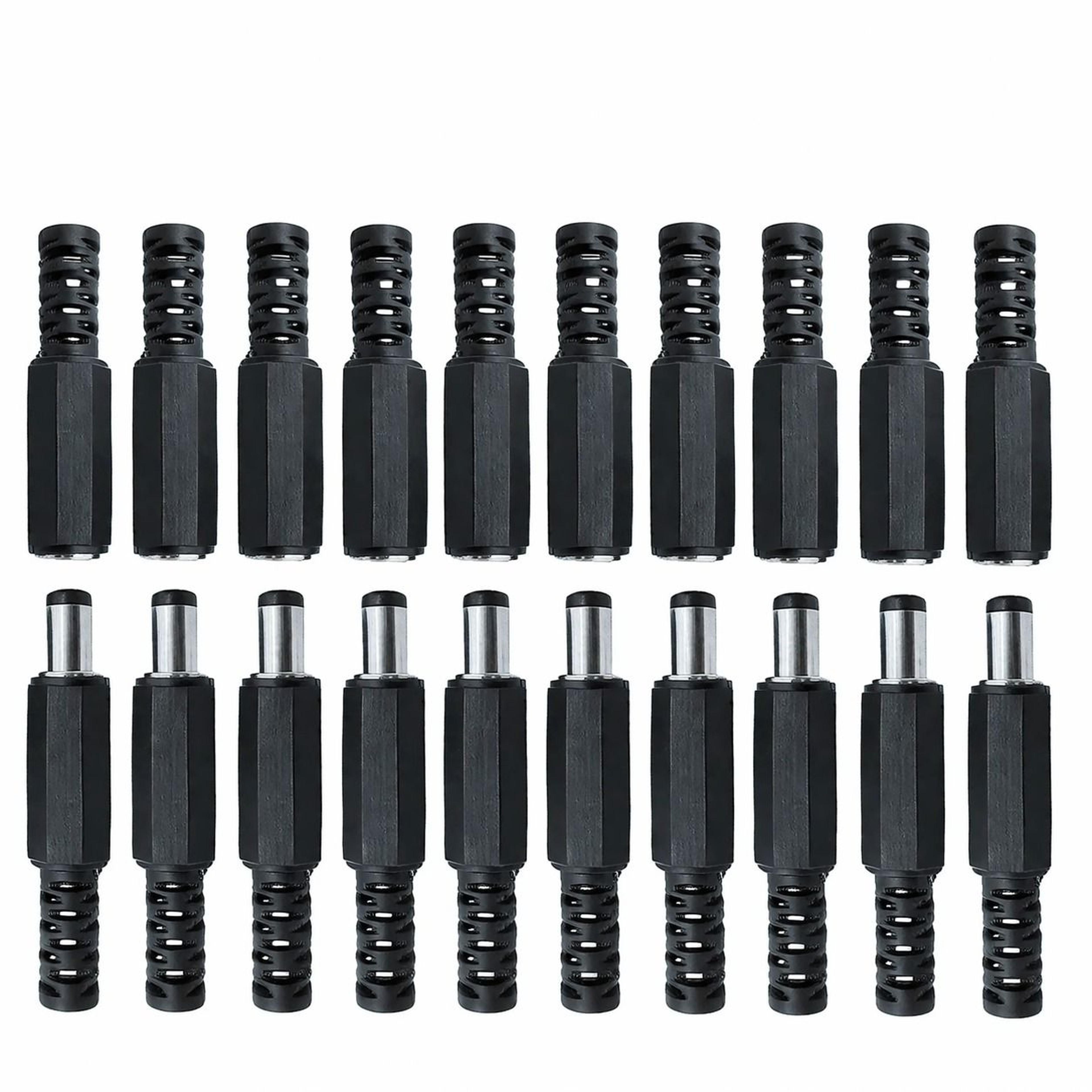 dc power connector set male female pigtail plugs for cctv led wiring