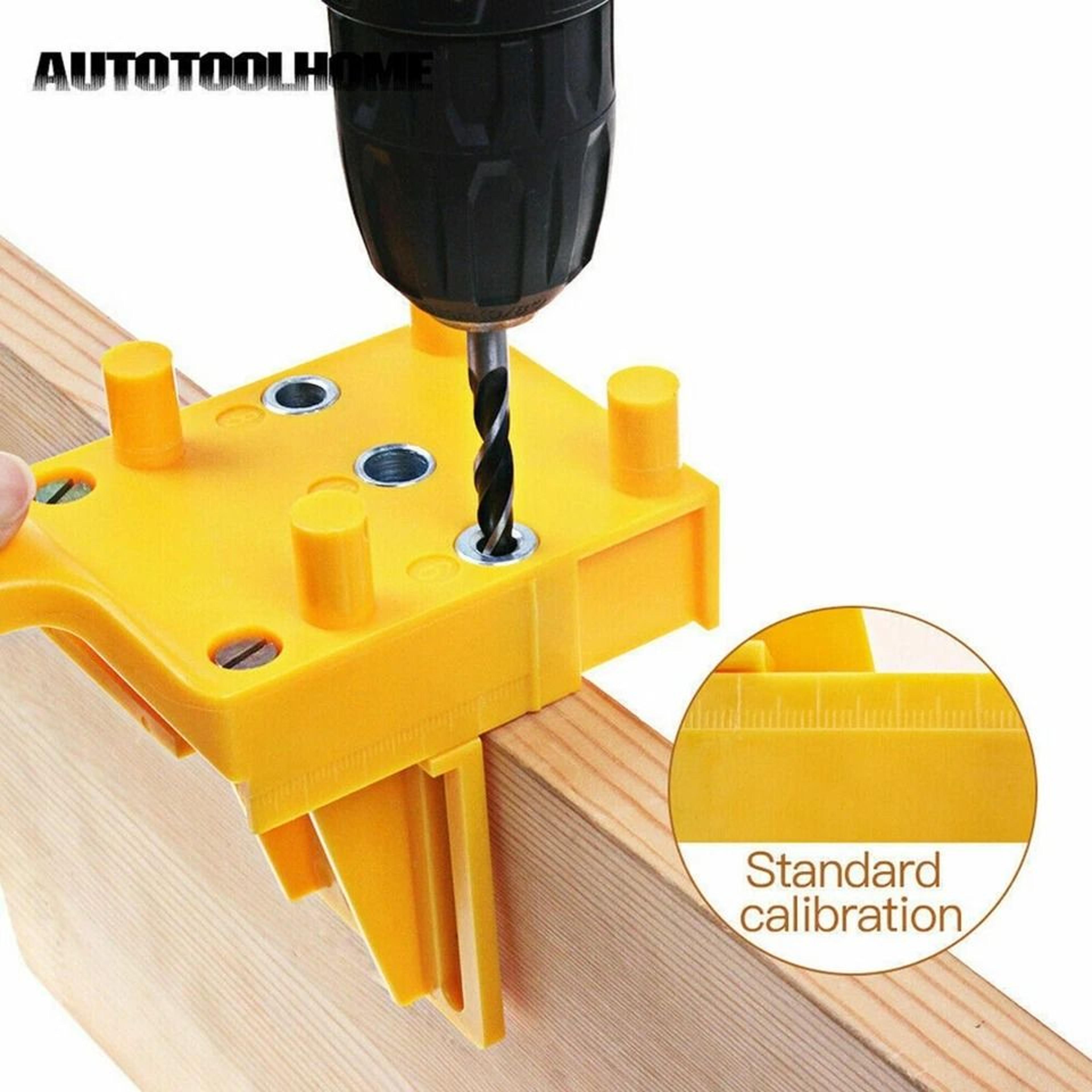 Handheld Woodworking Doweling Jig Drill Guide Wood Dowel Hole Kit 1