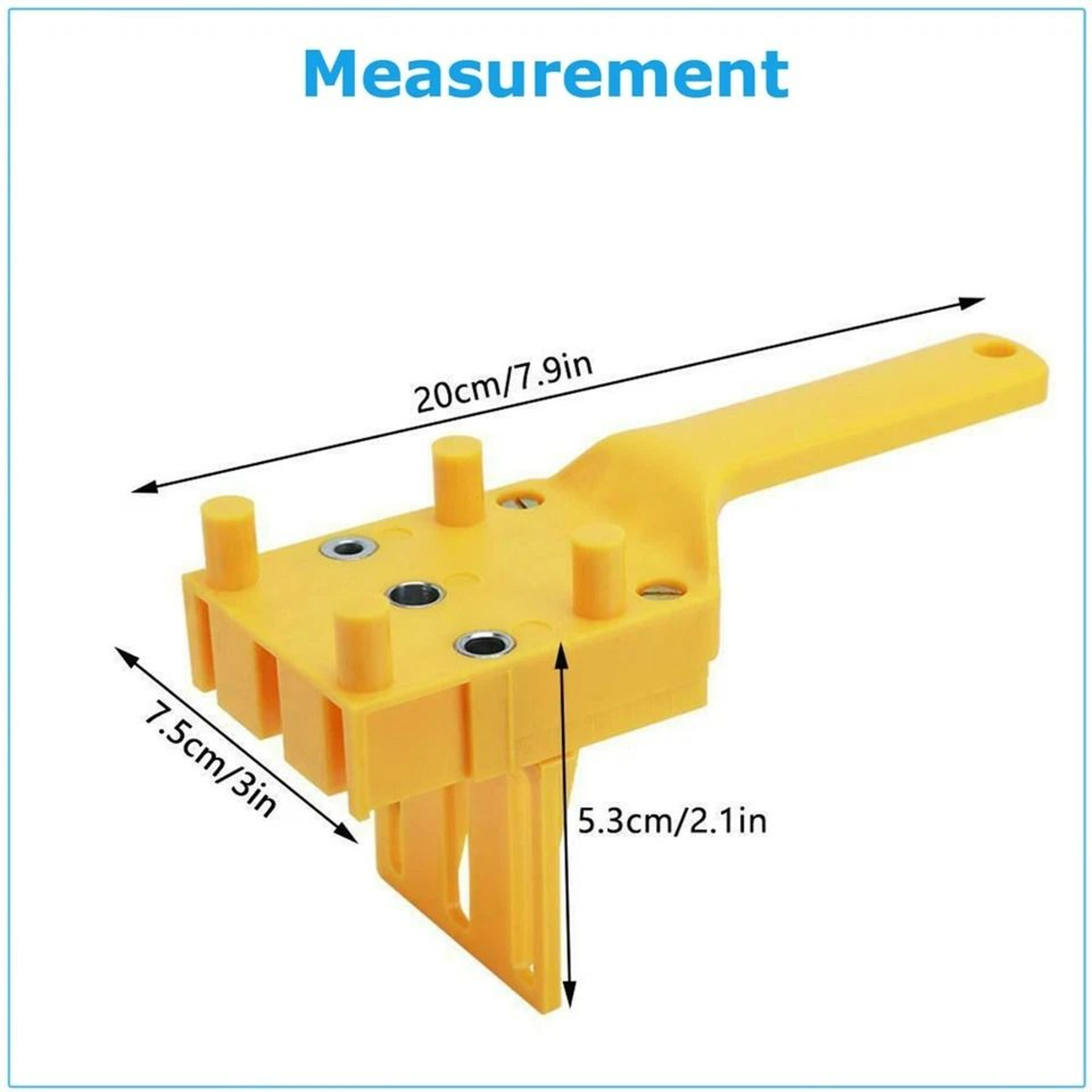 Handheld Woodworking Doweling Jig Drill Guide Wood Dowel Hole Kit 7
