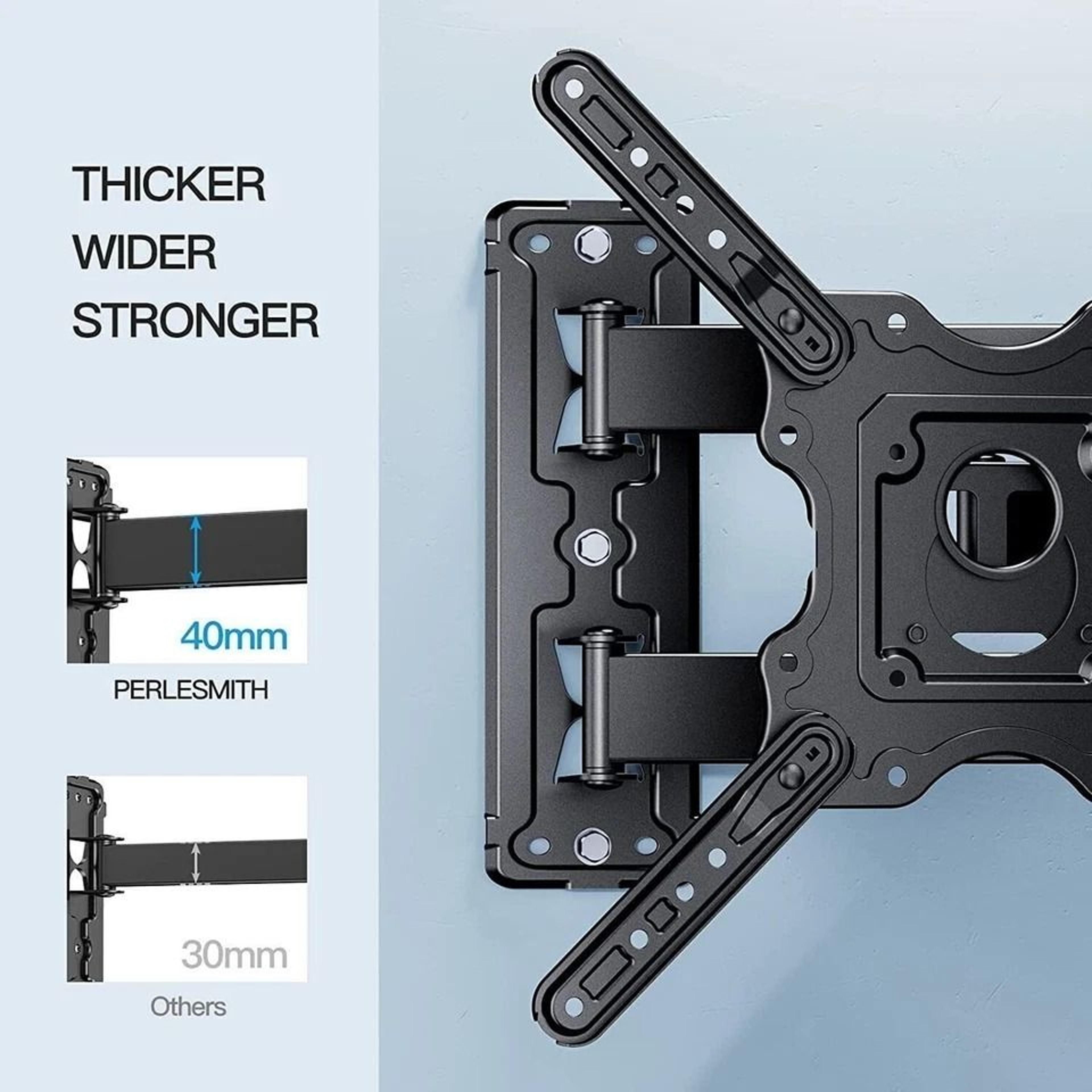 Full Motion TV Wall Mount Bracket For LCD LED TVs  Swivel Tilt Easy Installation 2