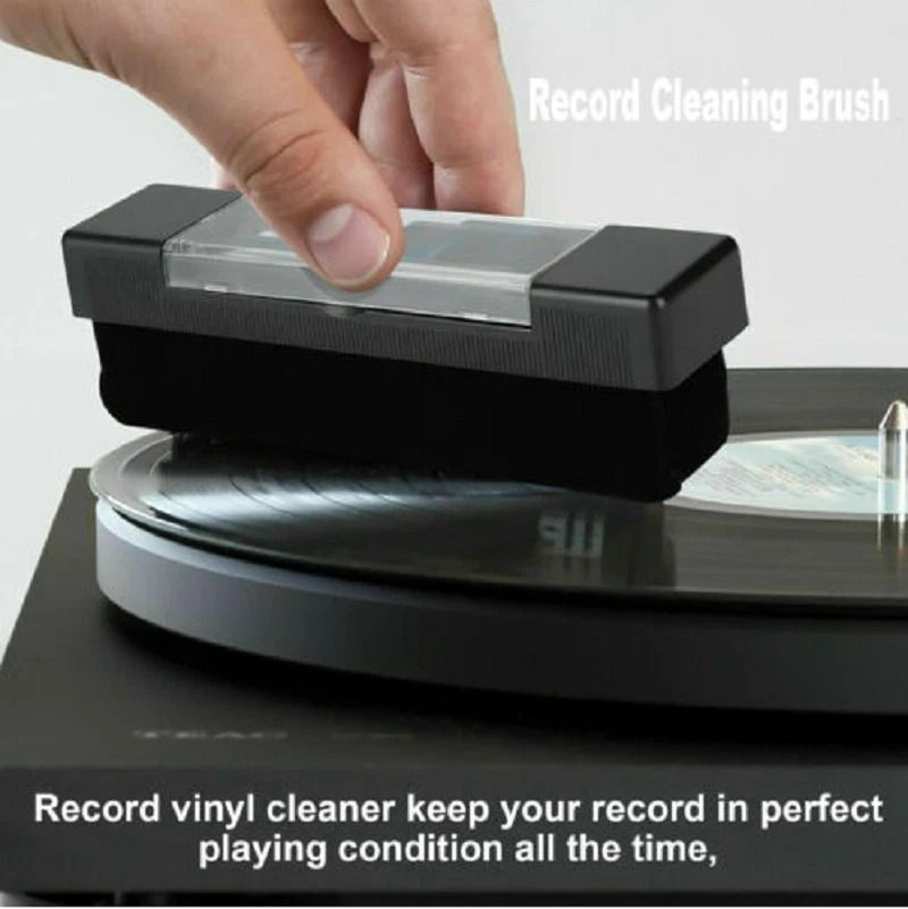 Premium Vinyl Record Cleaning Kit With Stylus  Velvet Anti Static Brushes 6