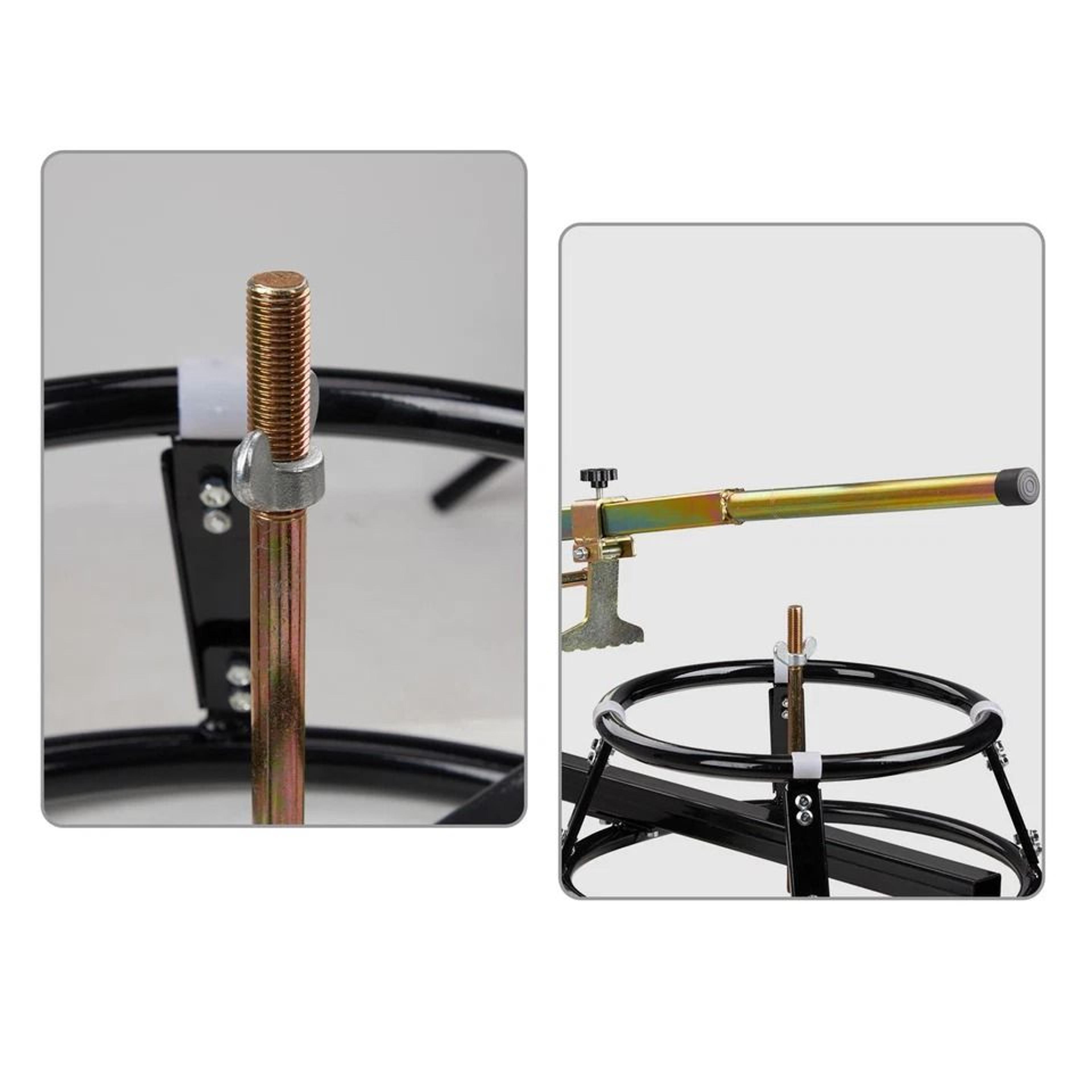 Portable Motorcycle Tire Changing Stand With Bead Breaker 5