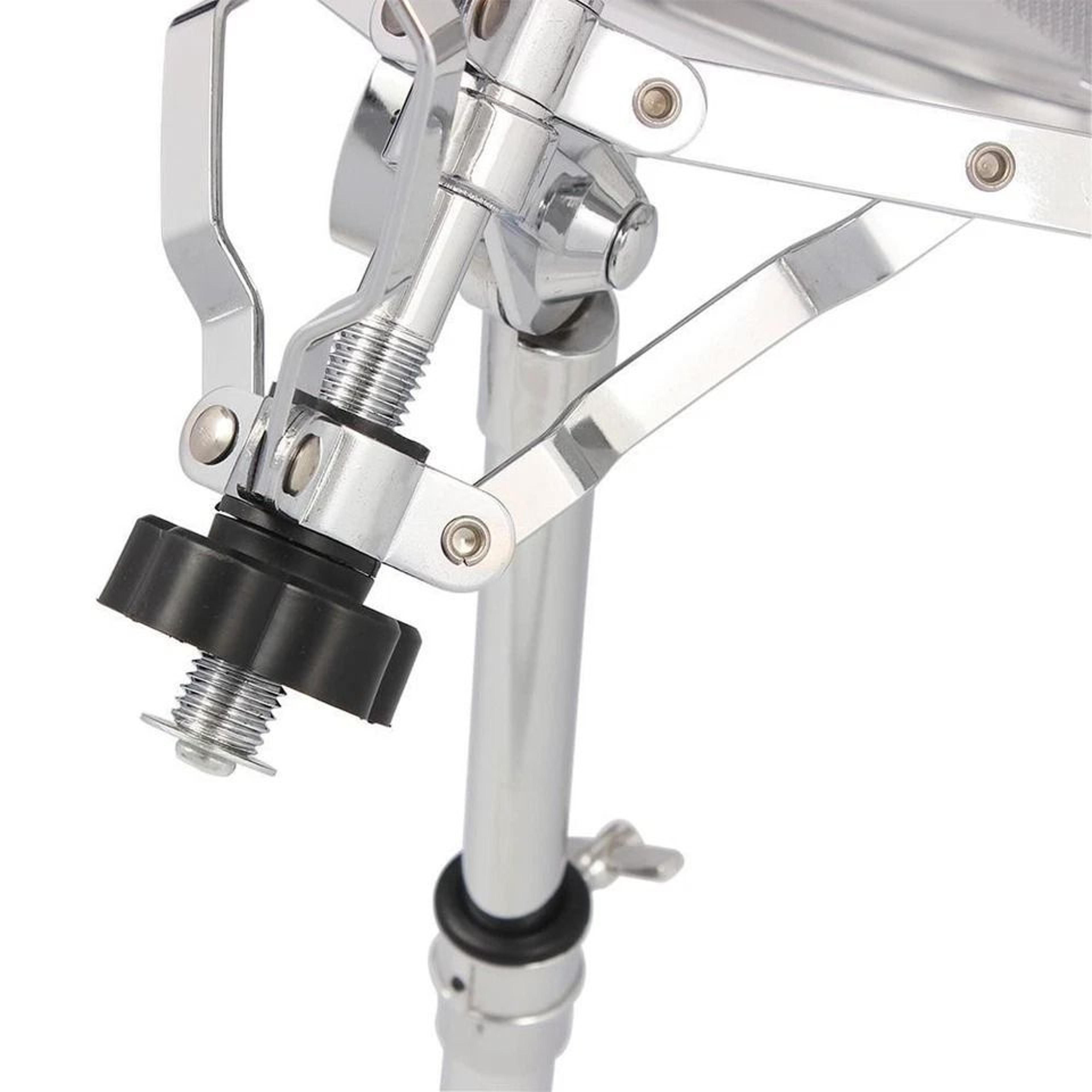 New Chrome Plating Snare Drum Stand Heavy Duty Hardware Percussion 1