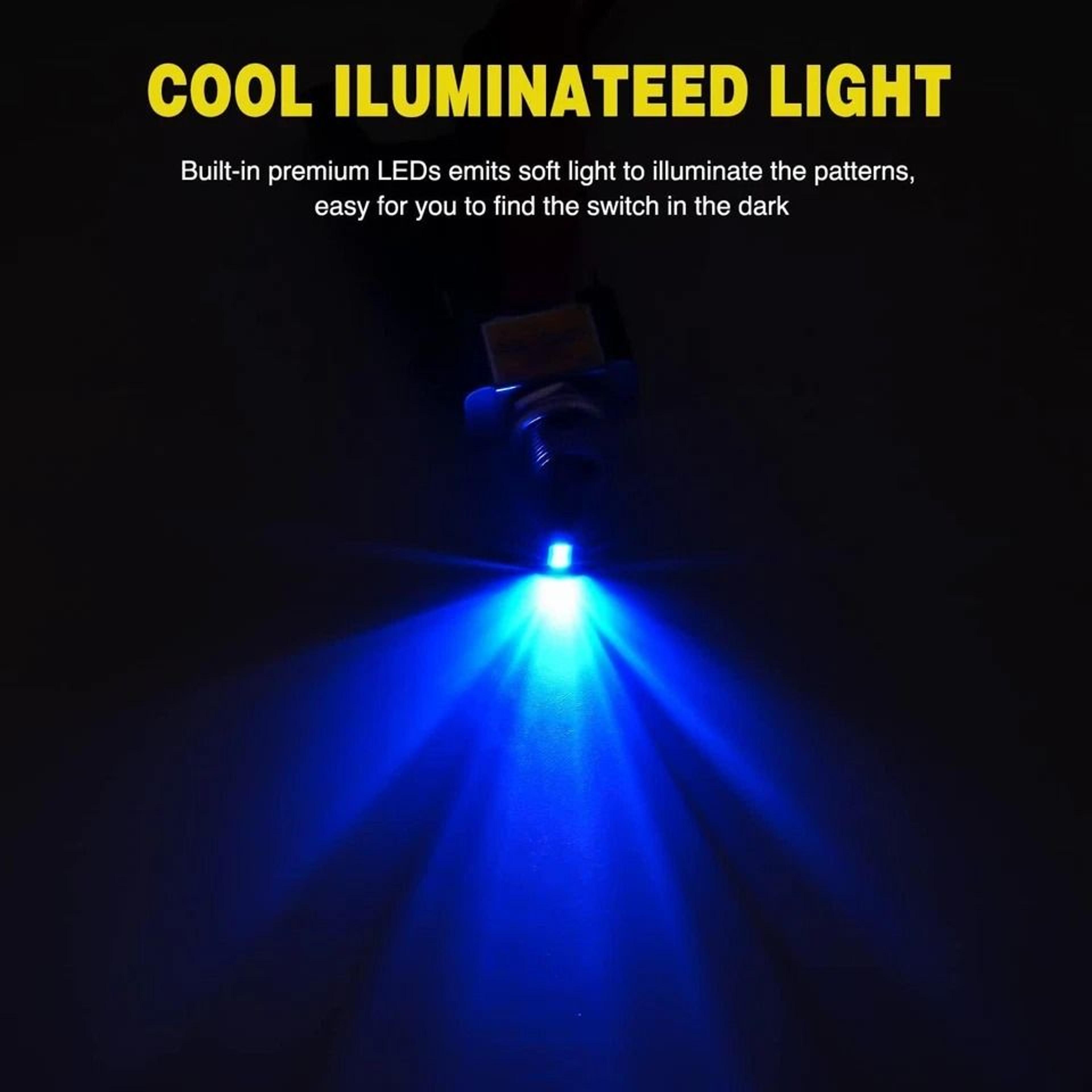 Rocker Switch Blue LED Pin Marine Car Boat ATV 5
