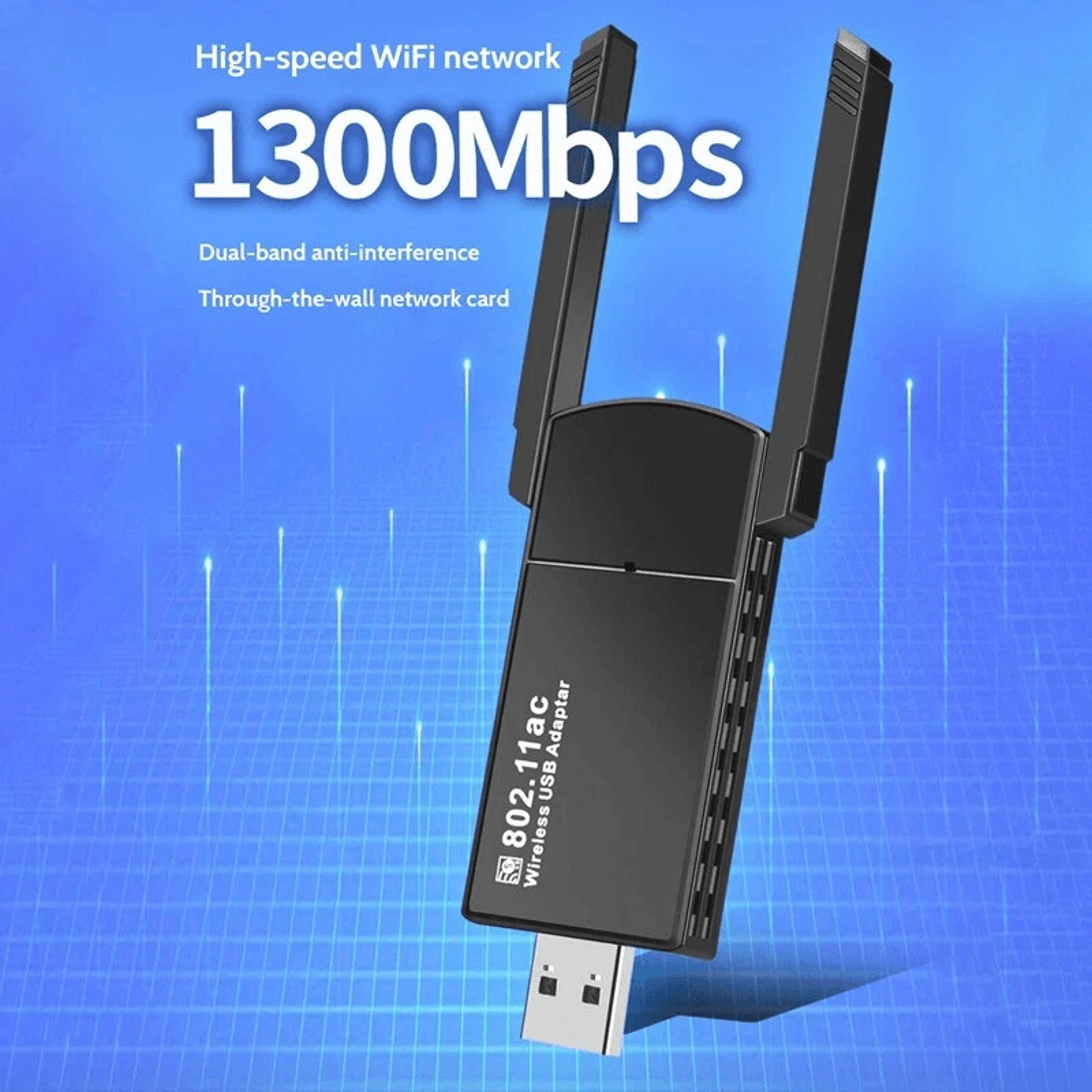 USB WiFi Adapter Dual Band Dongle For PC And Laptop 10