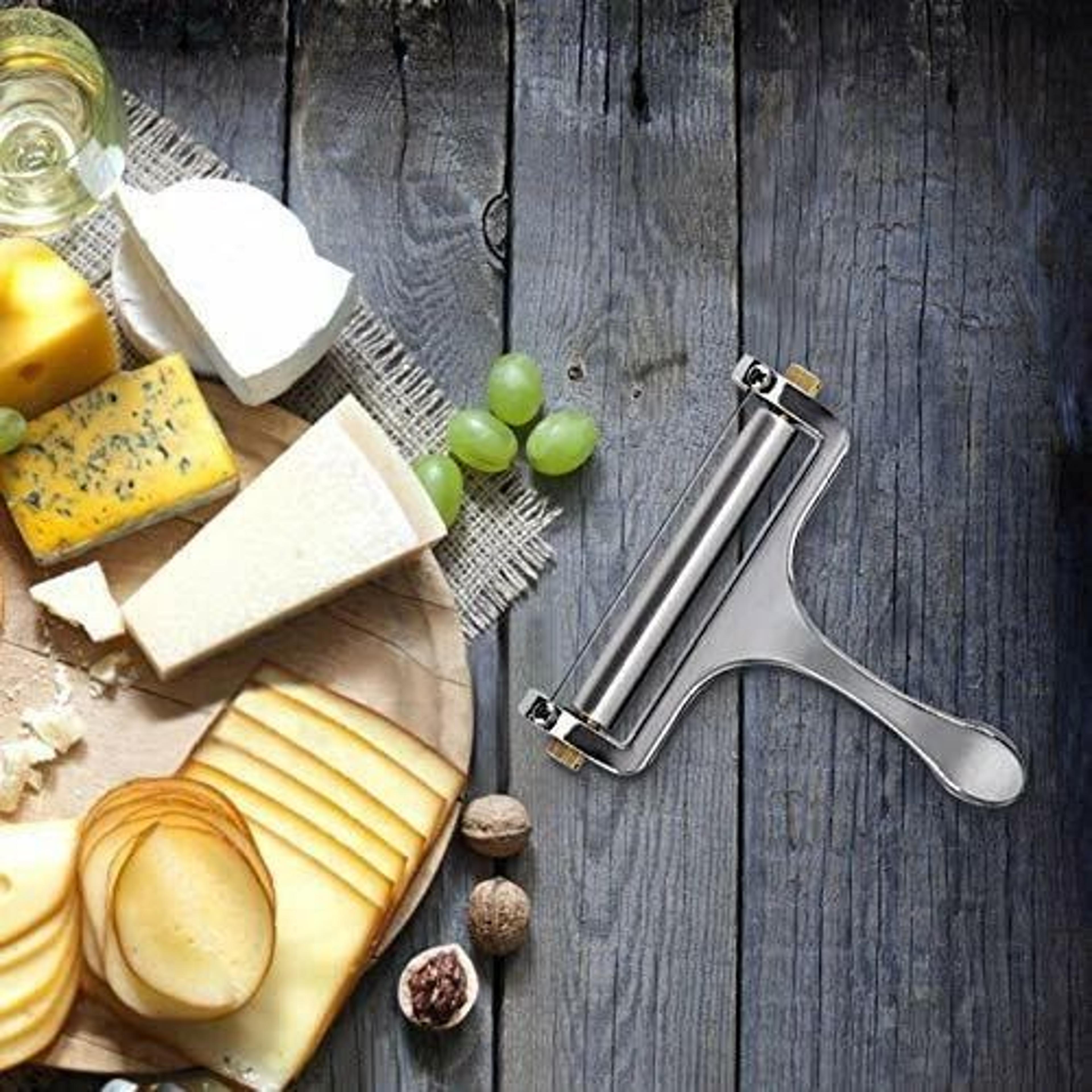 Adjustable Stainless Steel Wire Cheese Slicer For Even Effortless Slices 2