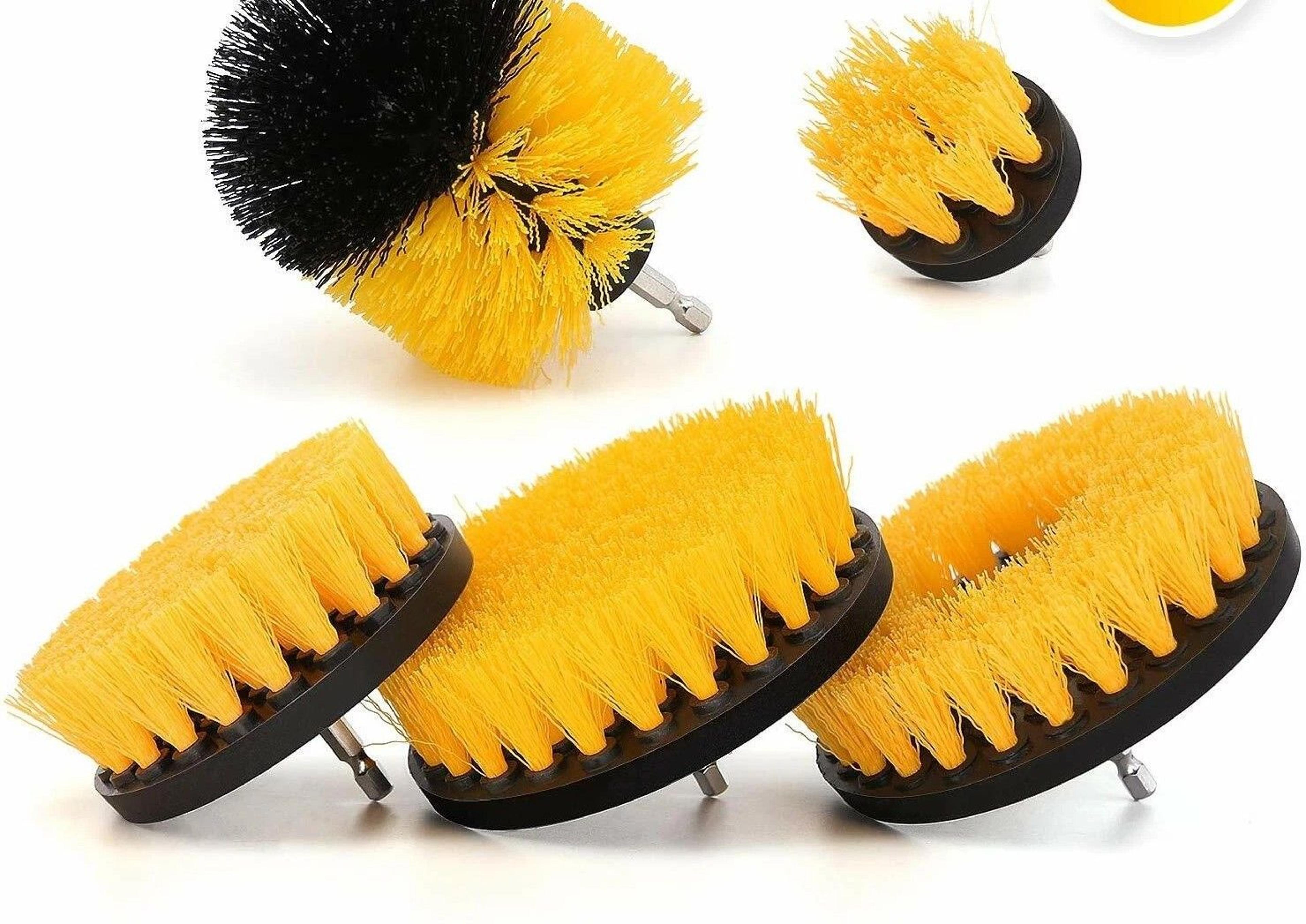 drill brush attachment set for carpet, car and tile deep cleaning