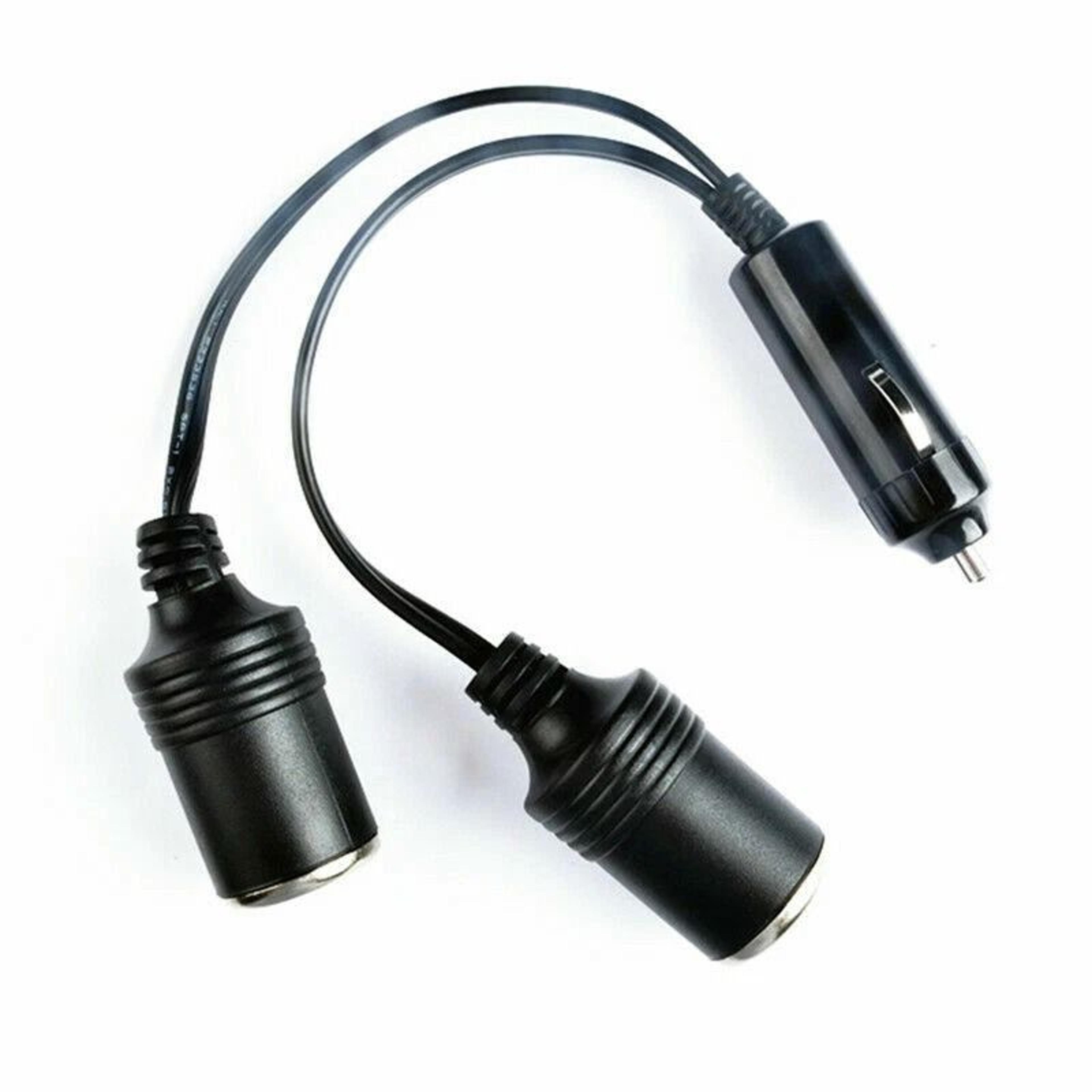 dual car cigarette lighter splitter charger power socket adapter auto outlet