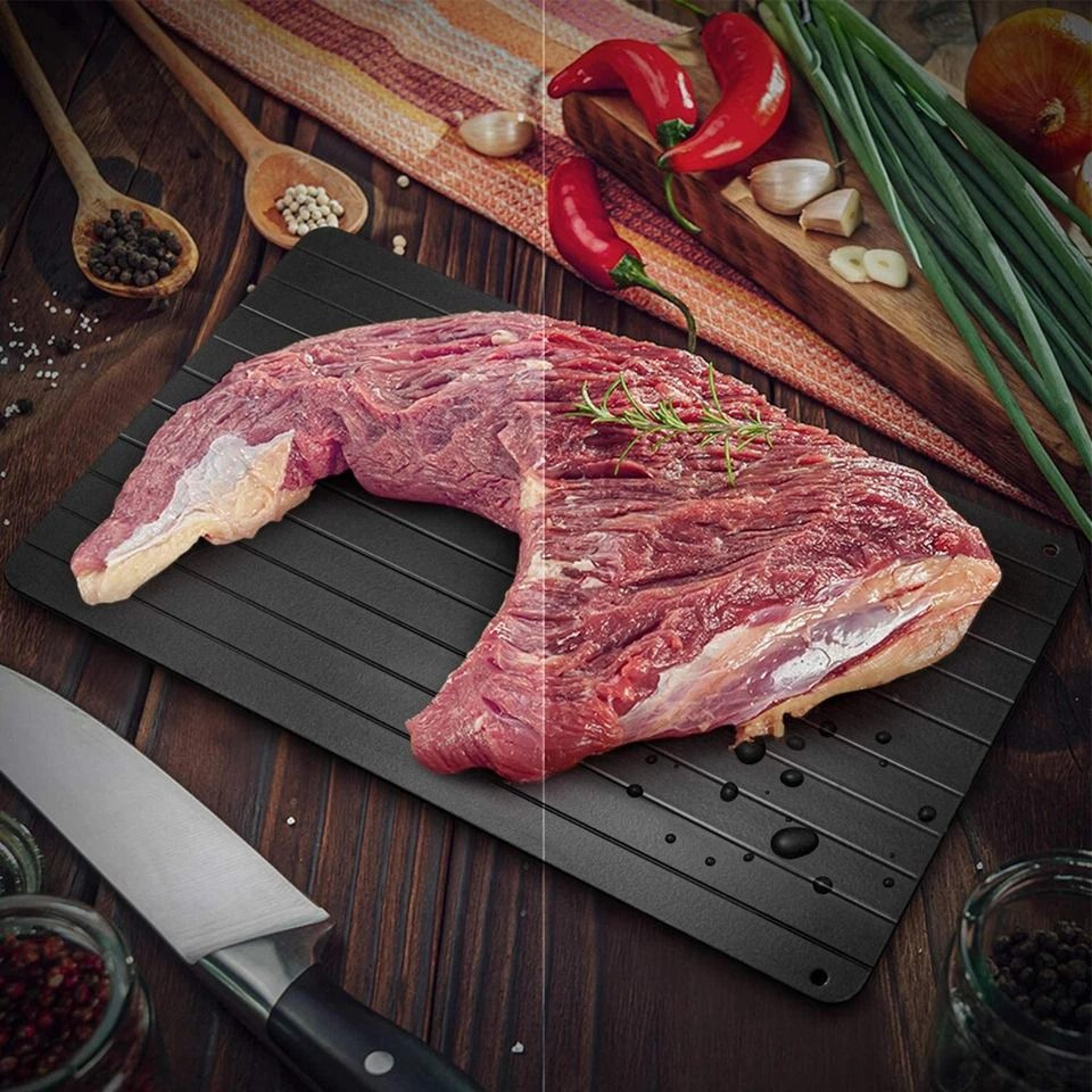 rapid thaw defrosting tray aluminum meat thaw plate for frozen food