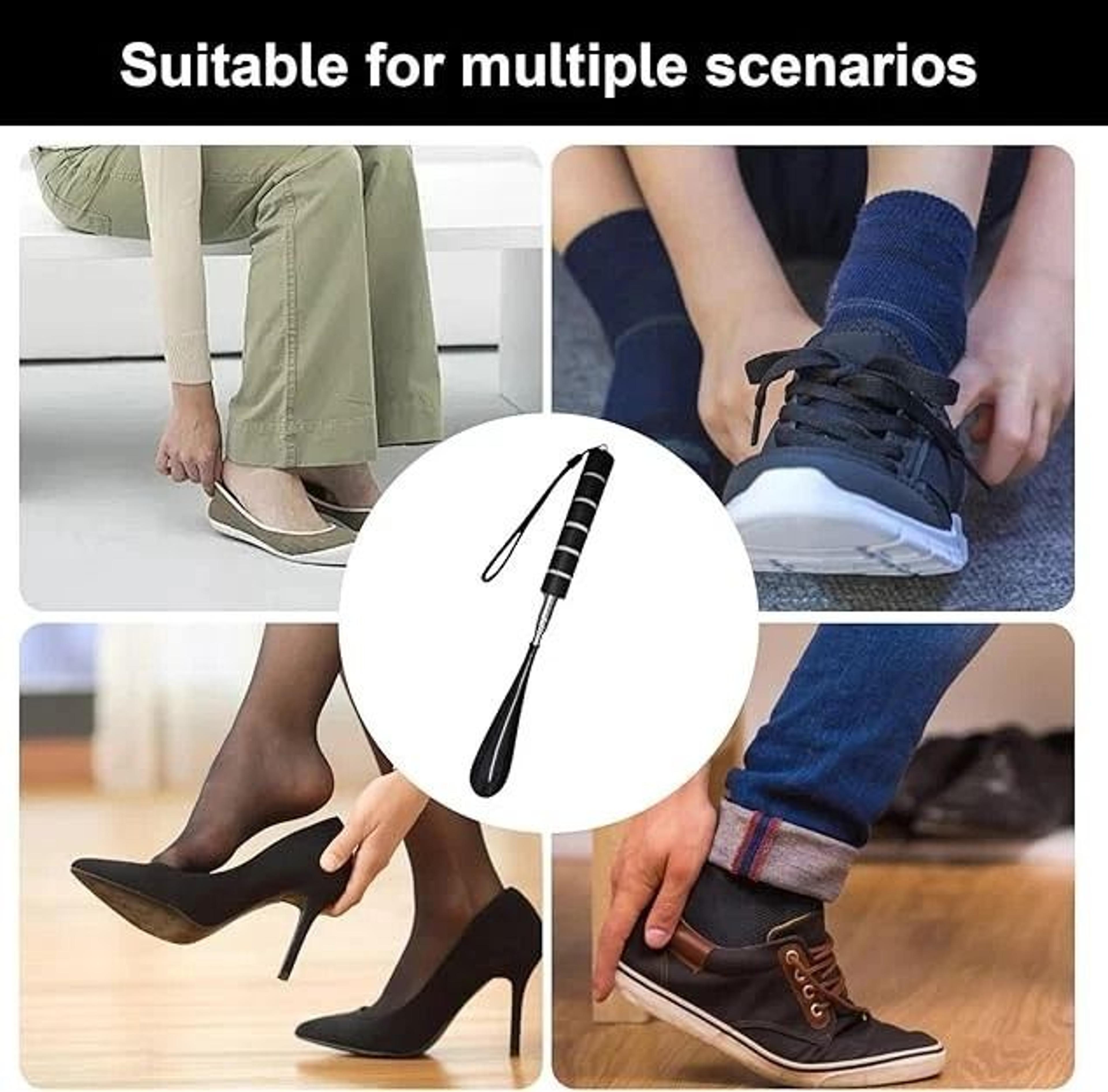 Long Handle Shoe Horn Stainless Steel Shoe Helper For Seniors And Adults 9