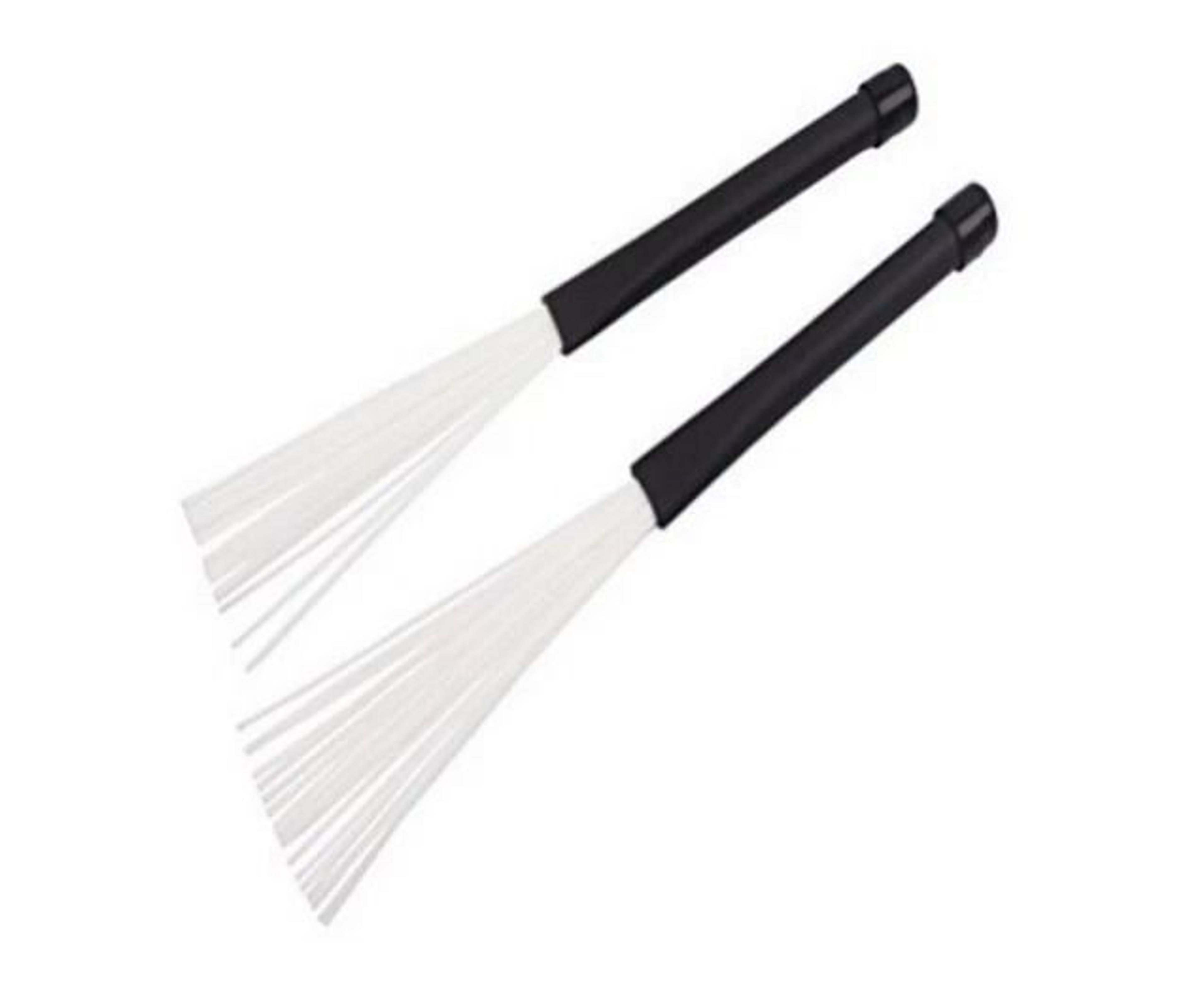 drum brushes pair with rubber handle nylon drum brush sticks