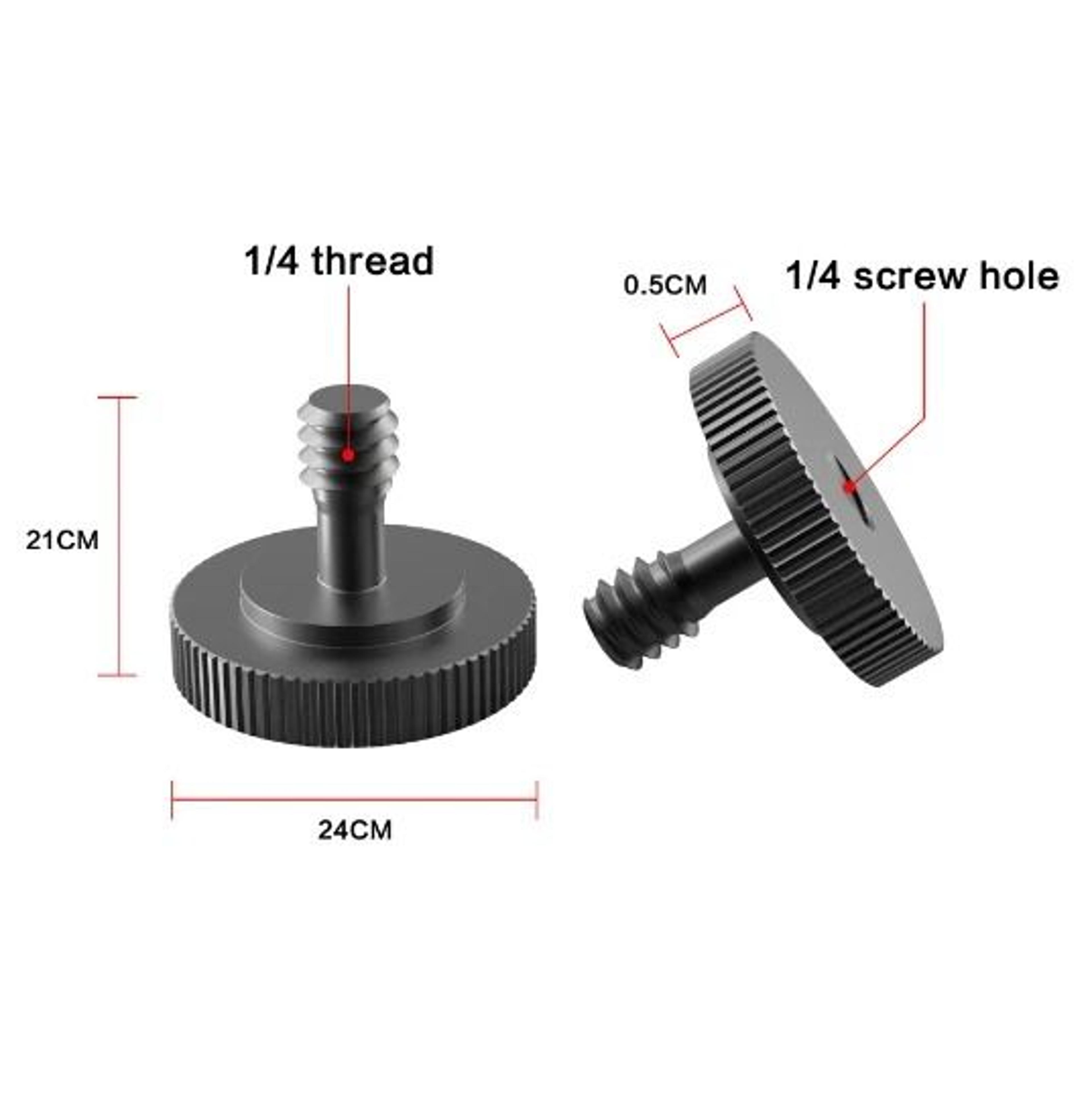 Camera Thumb Screw Quick Release Mount For Tripod Plate And L Bracket 3