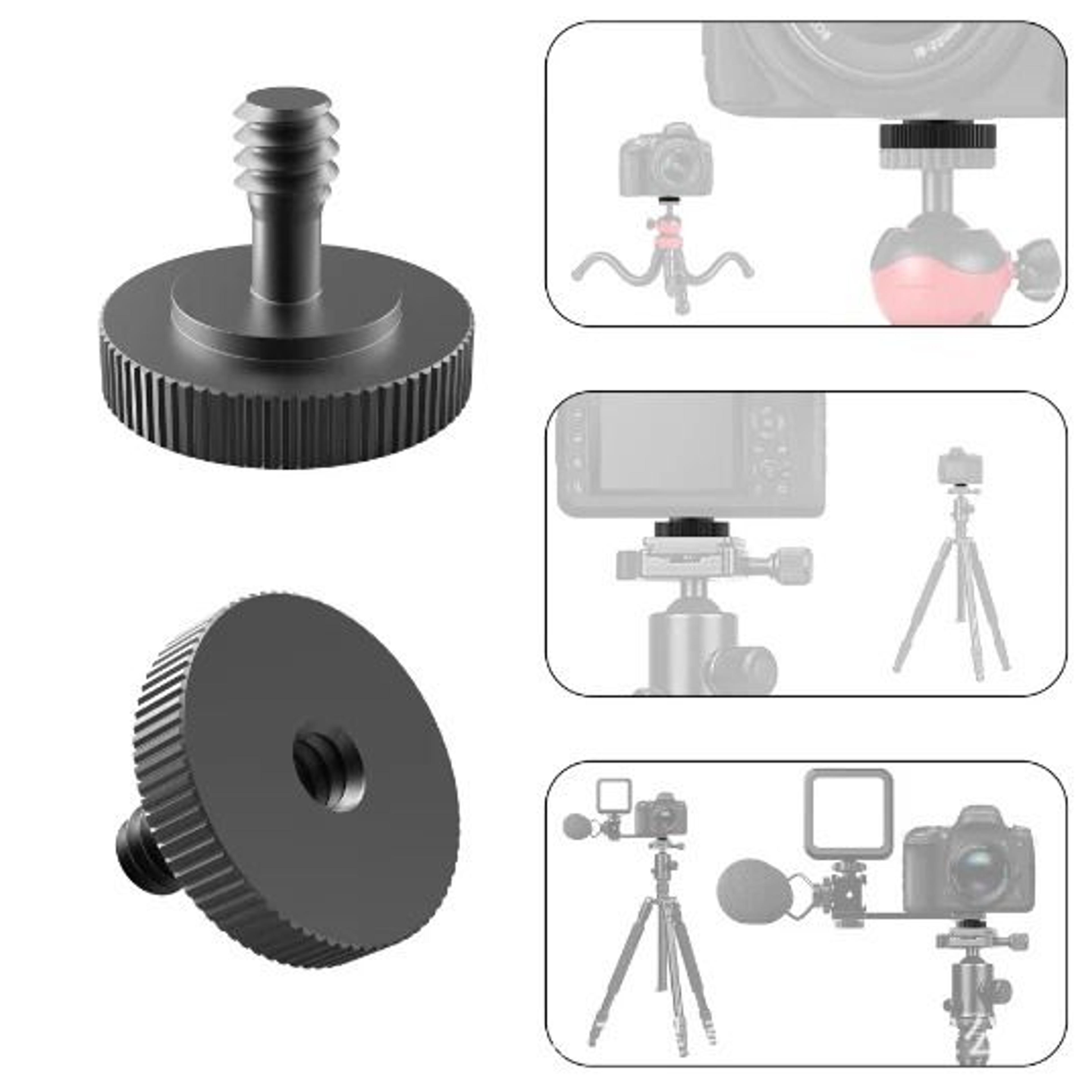 Camera Thumb Screw Quick Release Mount For Tripod Plate And L Bracket 4