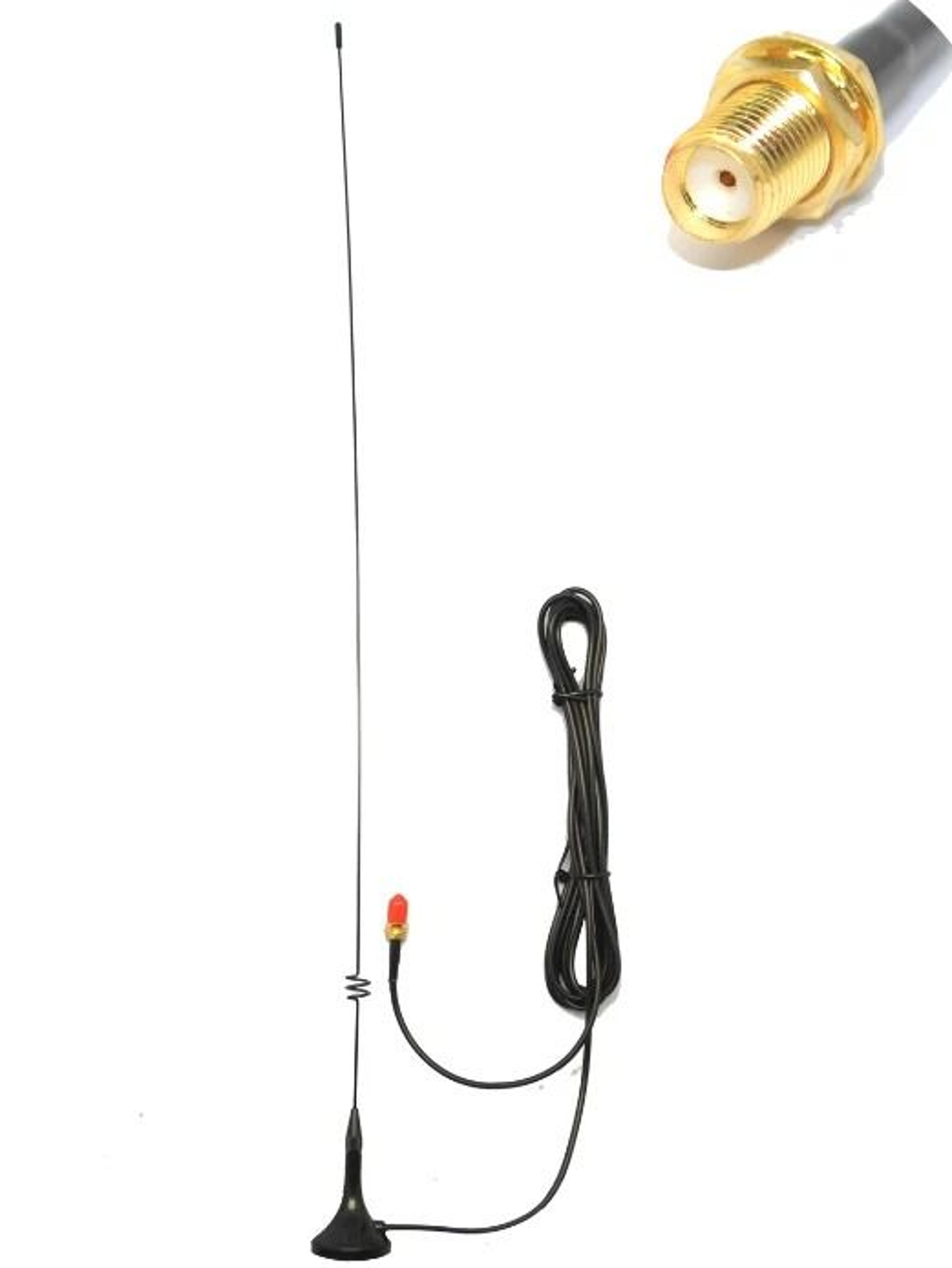 baofeng ut vhf uhf antenna with magnetic base sma-f dual band mobile antenna