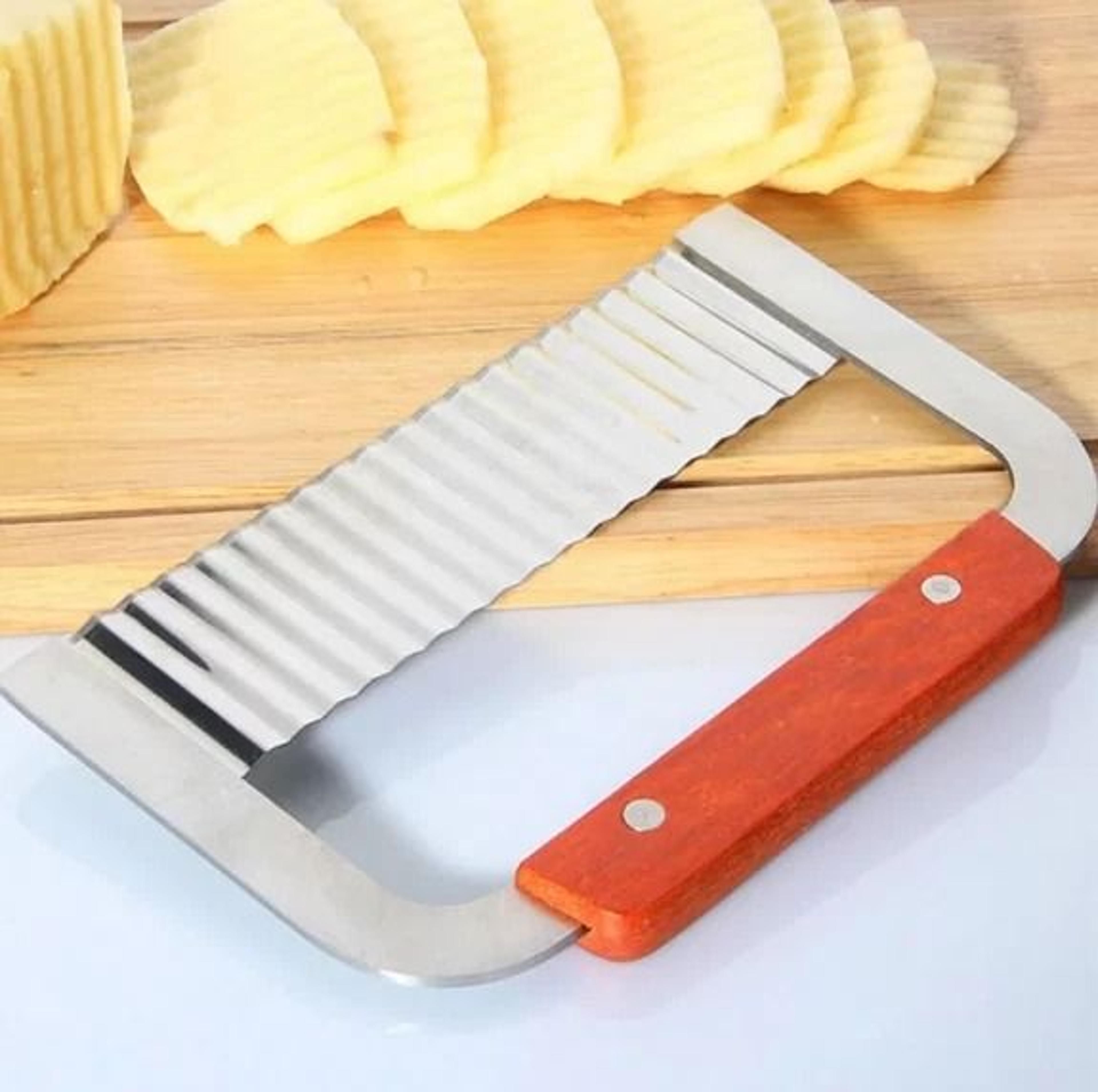 stainless steel crinkle cutter potato cutter for wavy fries and vegetable slices