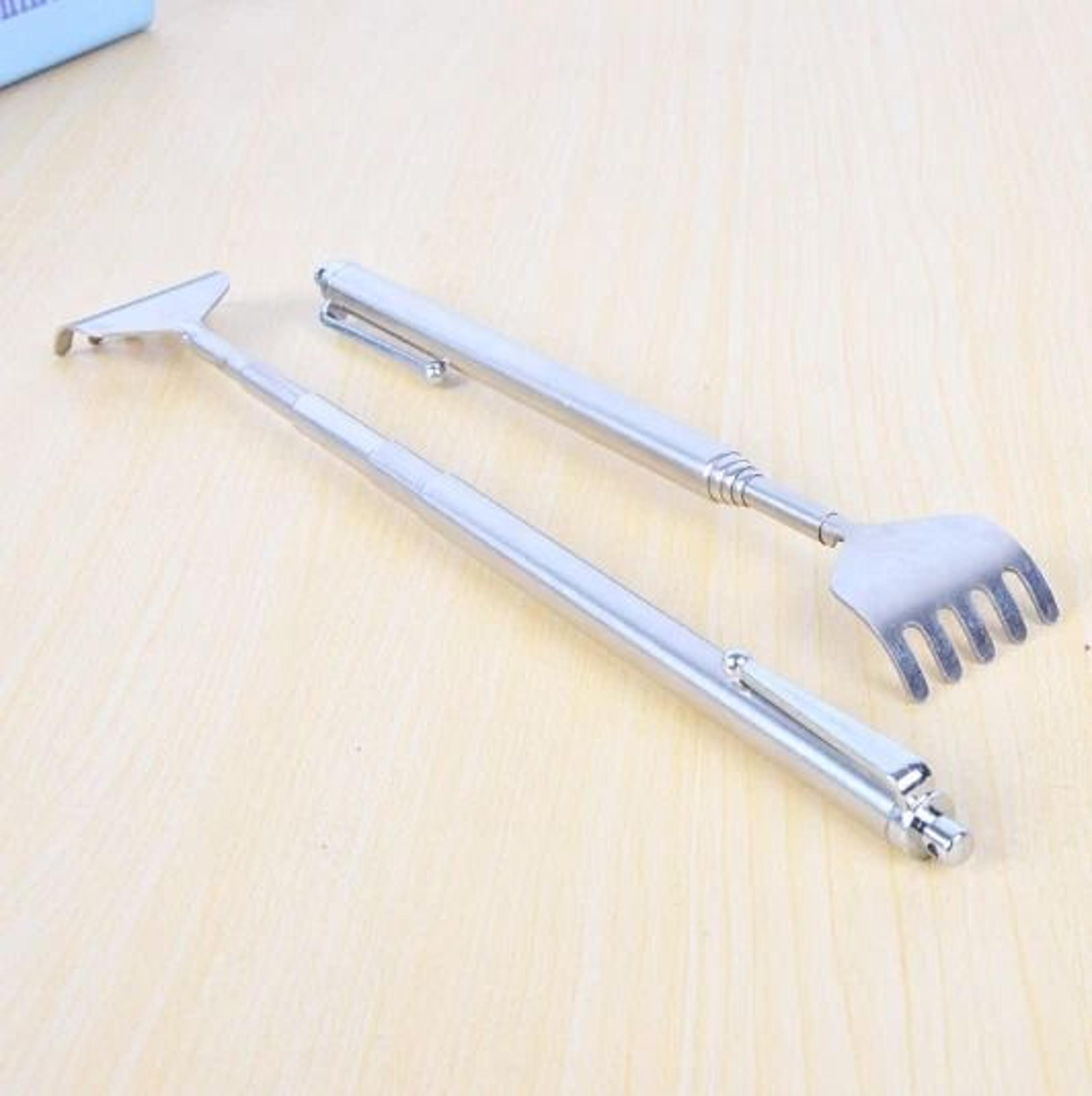 Stainless Steel Back Scratcher With Telescoping Handle For Instant Itch Relief 2