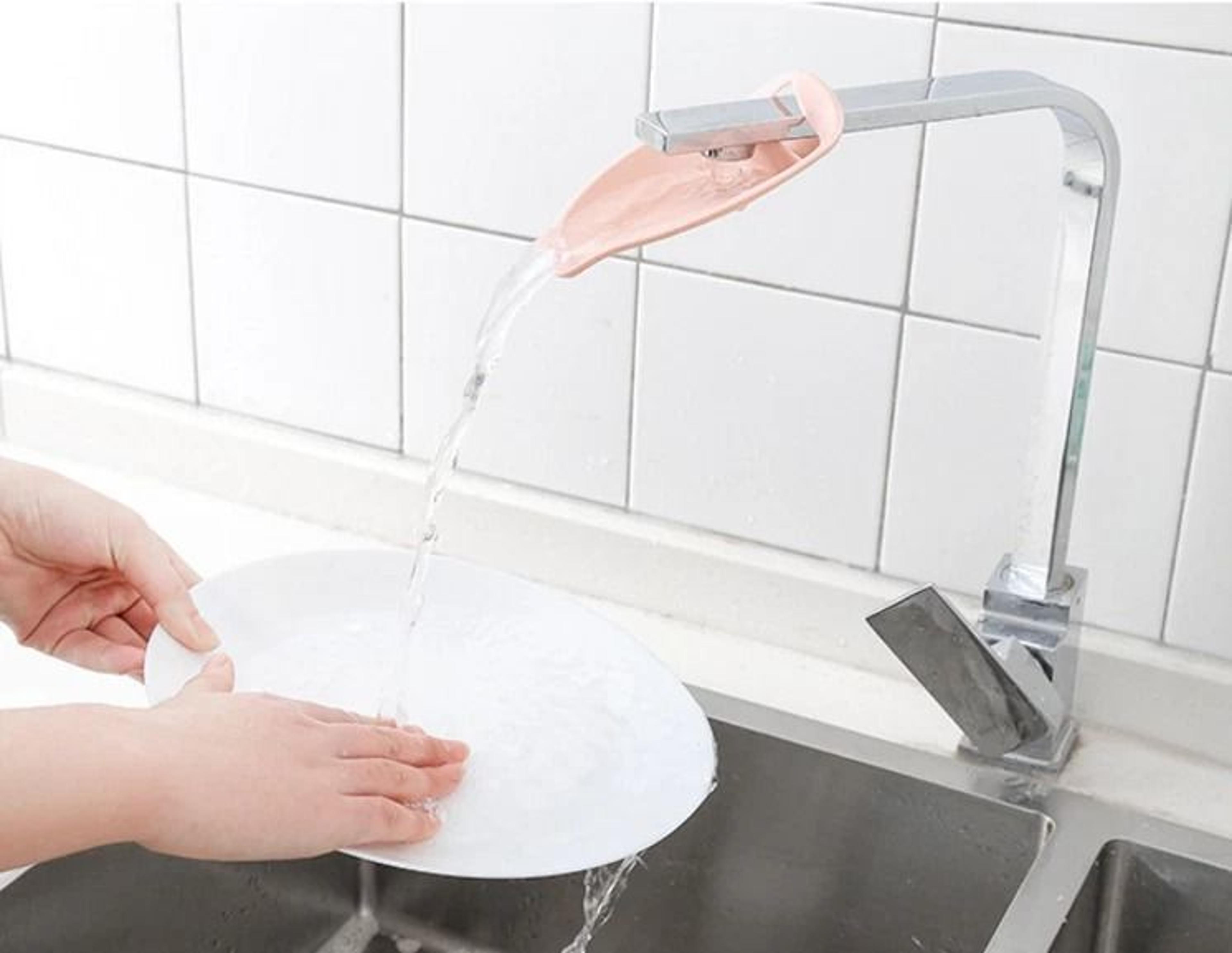 Kids Sink Faucet Extender Silicone Hand Washing Helper For Bathroom And Kitchen 1