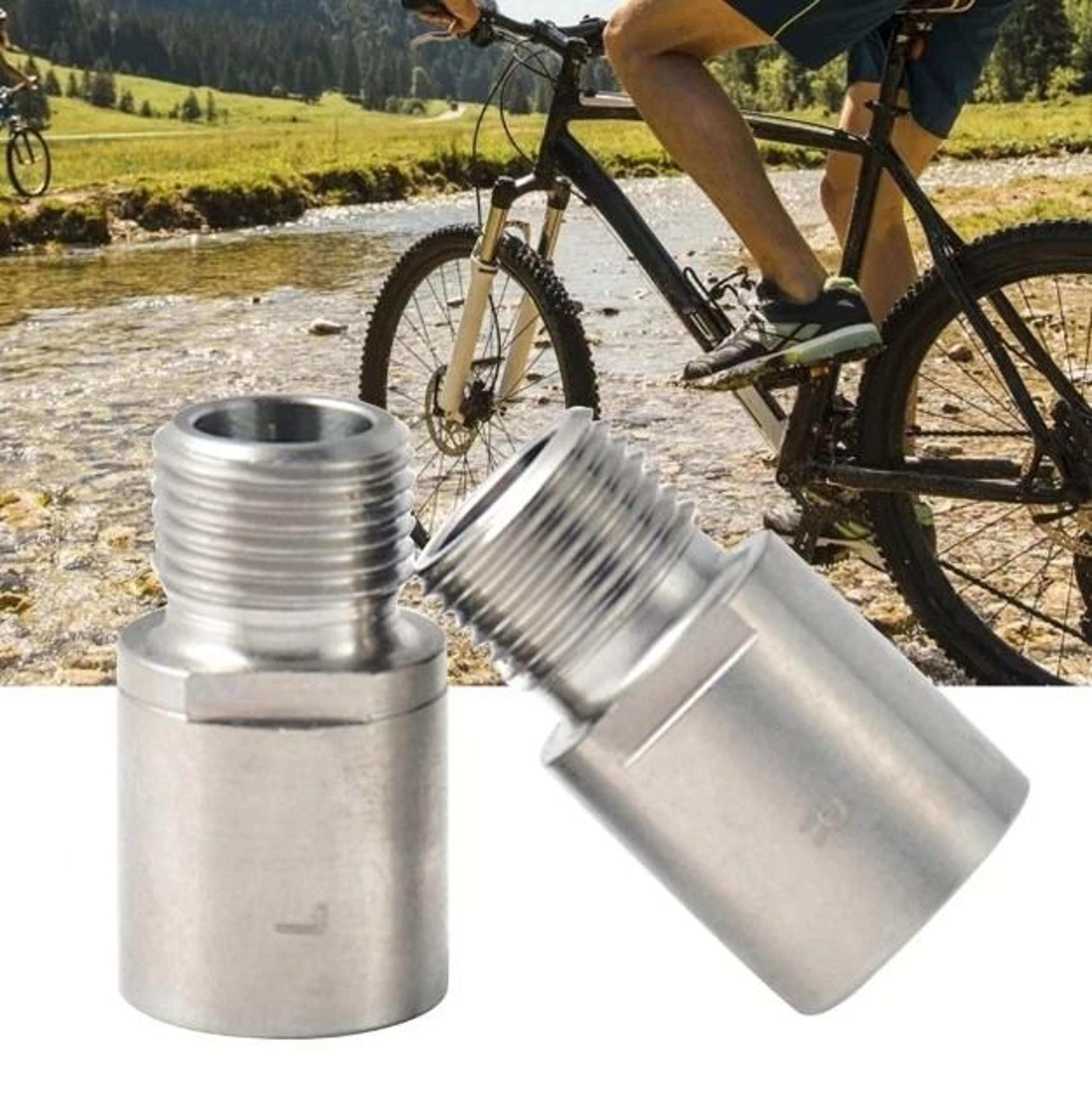 bike pedal extenders steel pedal spacers for mtb and road bikes