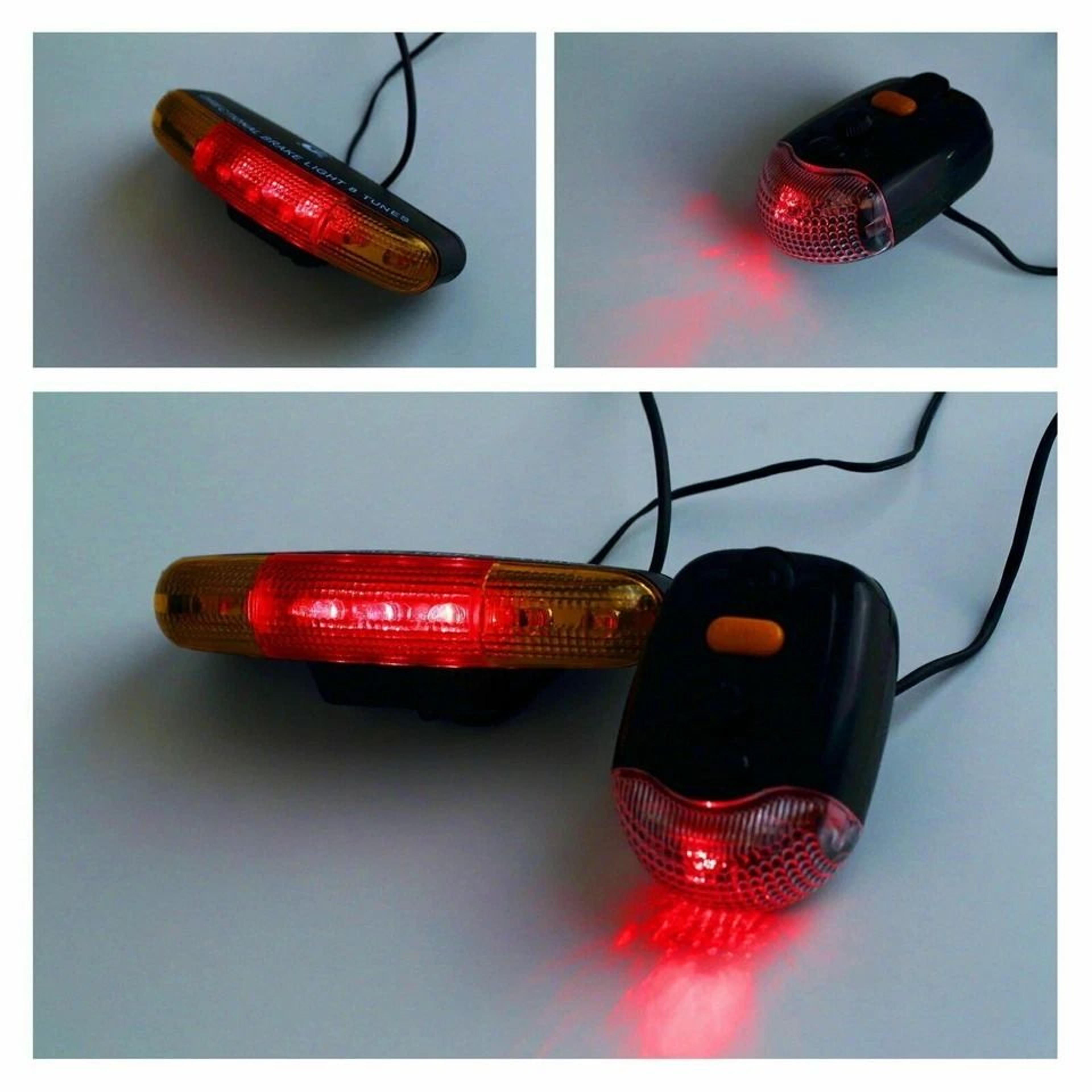 Bike Turn Signal Tail Light With Brake Alert And Sound Horn 2